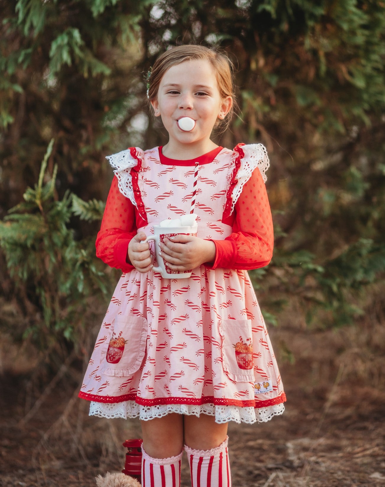 Peppermint Mocha Pinafore - PREORDER