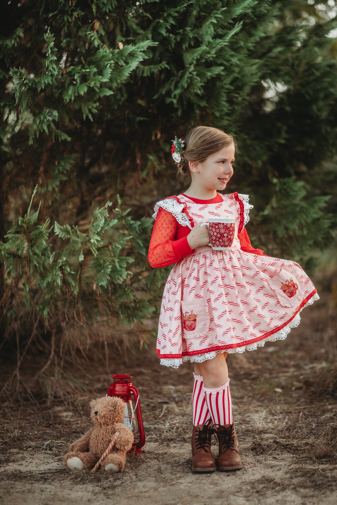 Peppermint Mocha Pinafore - PREORDER