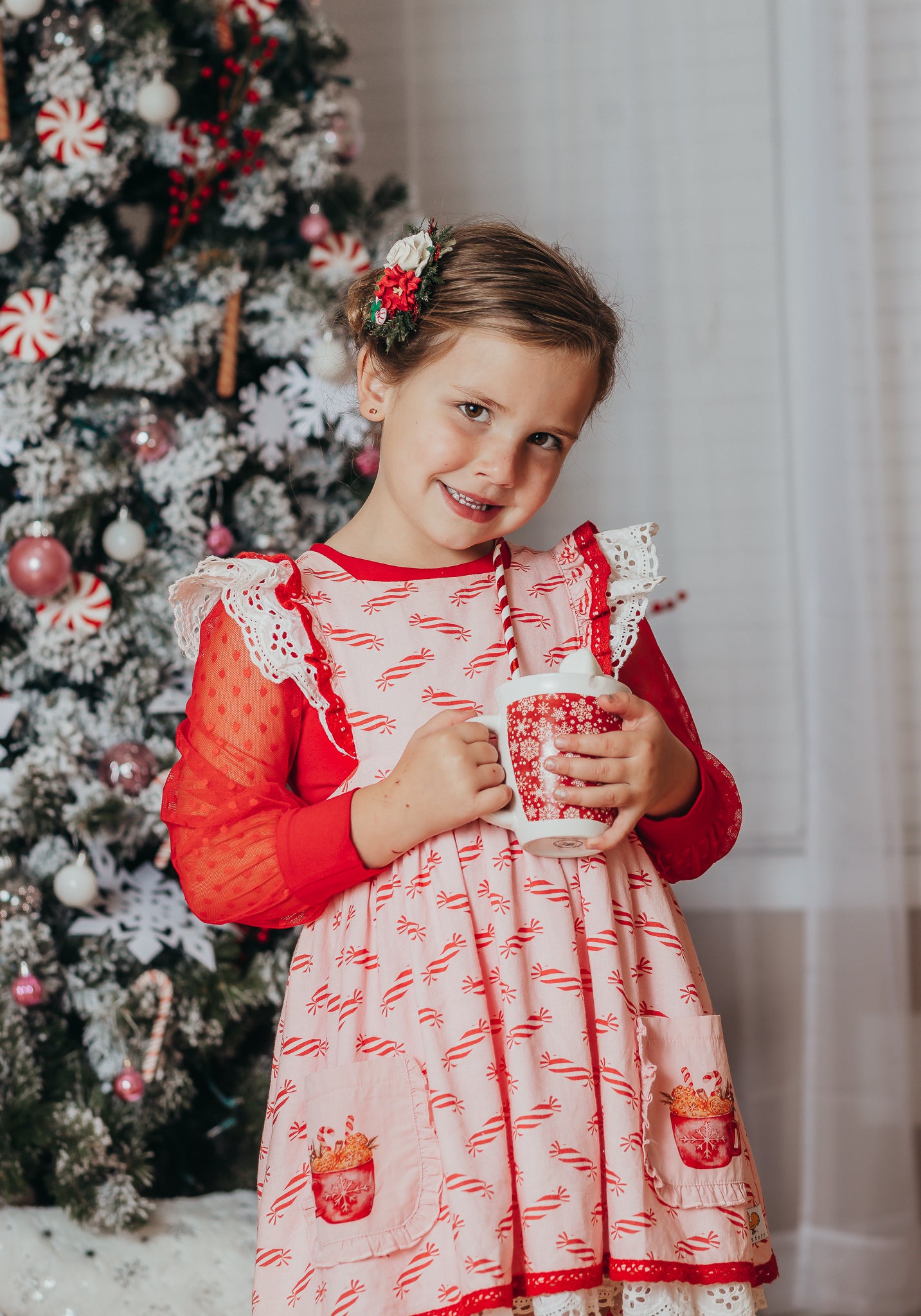 Peppermint Mocha Pinafore - PREORDER