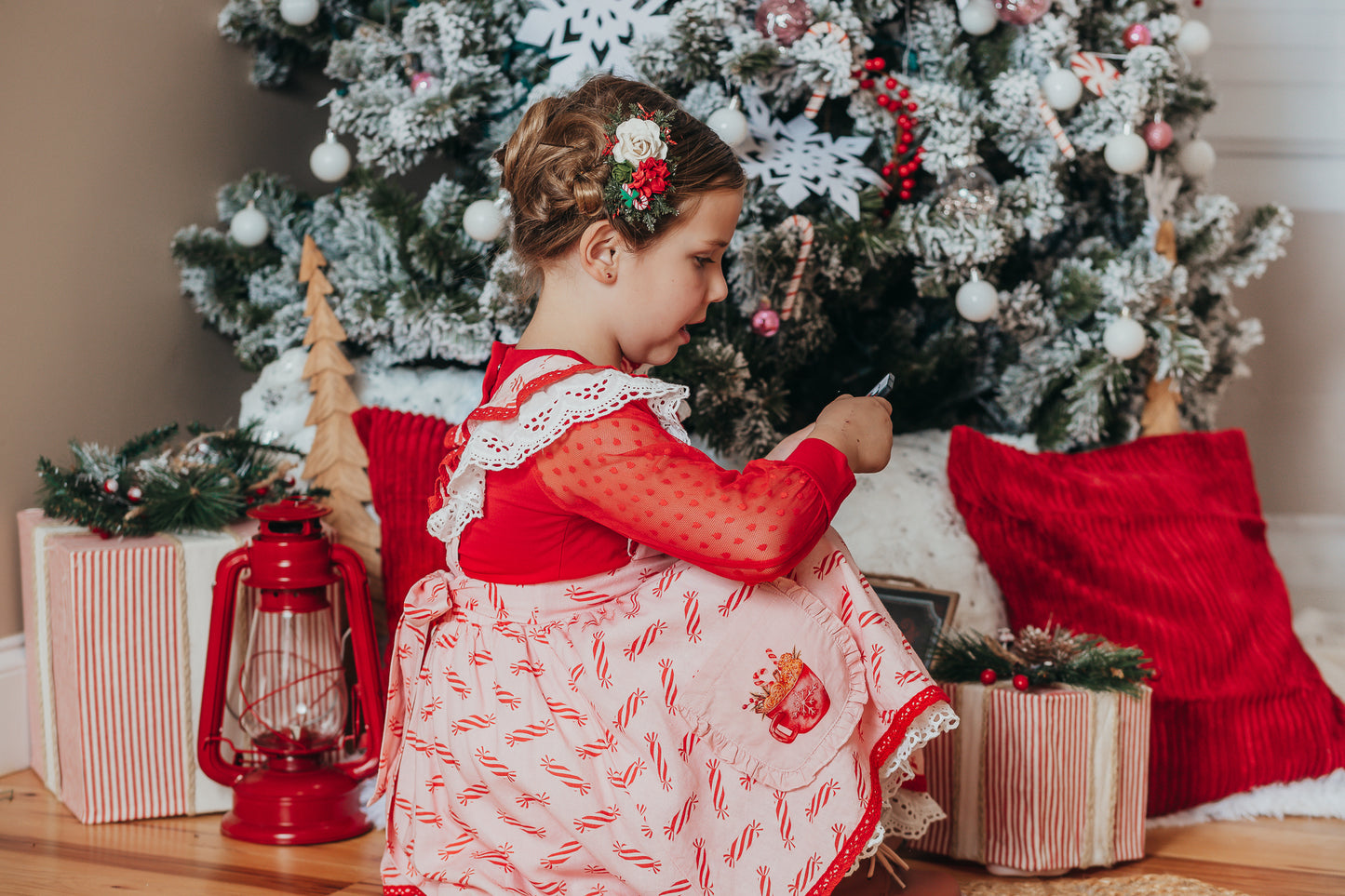 Peppermint Mocha Pinafore - PREORDER