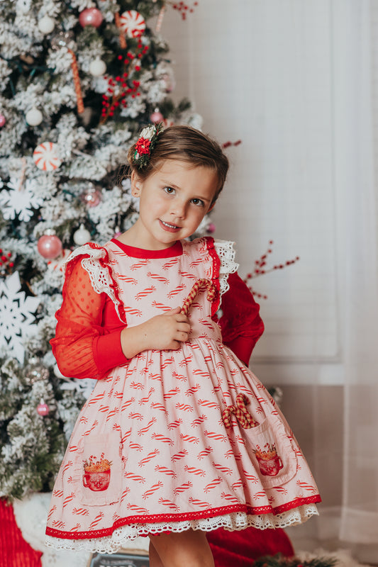 Peppermint Mocha Pinafore - PREORDER