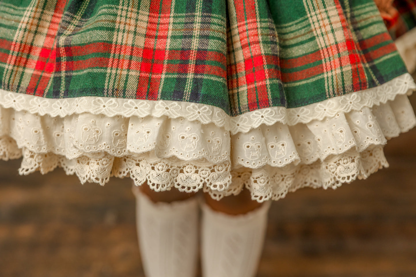 Teddy's Tartan Christmas Pettiskirt Dress - PREORDER