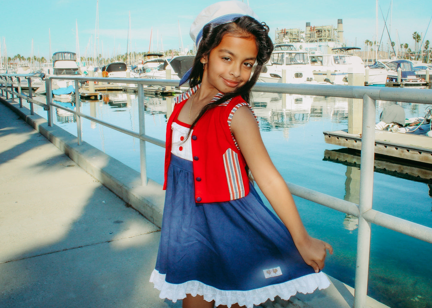 Rosalie's Seaside Adventure Dress and Vest set
