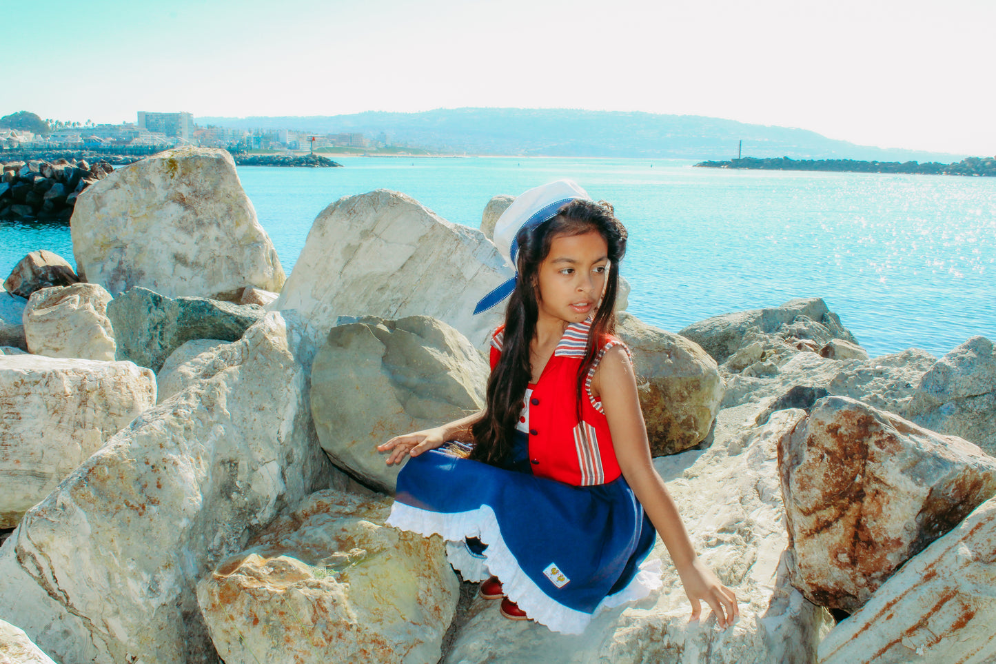 Rosalie's Seaside Adventure Dress and Vest set