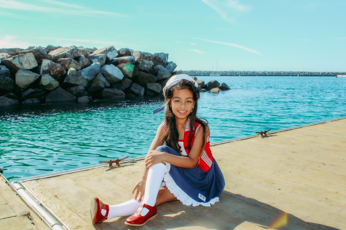 Rosalie's Seaside Adventure Dress and Vest set