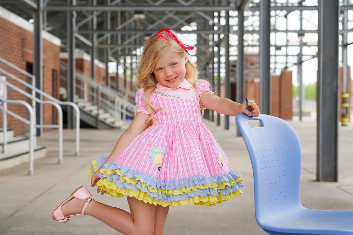 Waverli's Study Hall Sweetheart Back to School Dress PREORDER