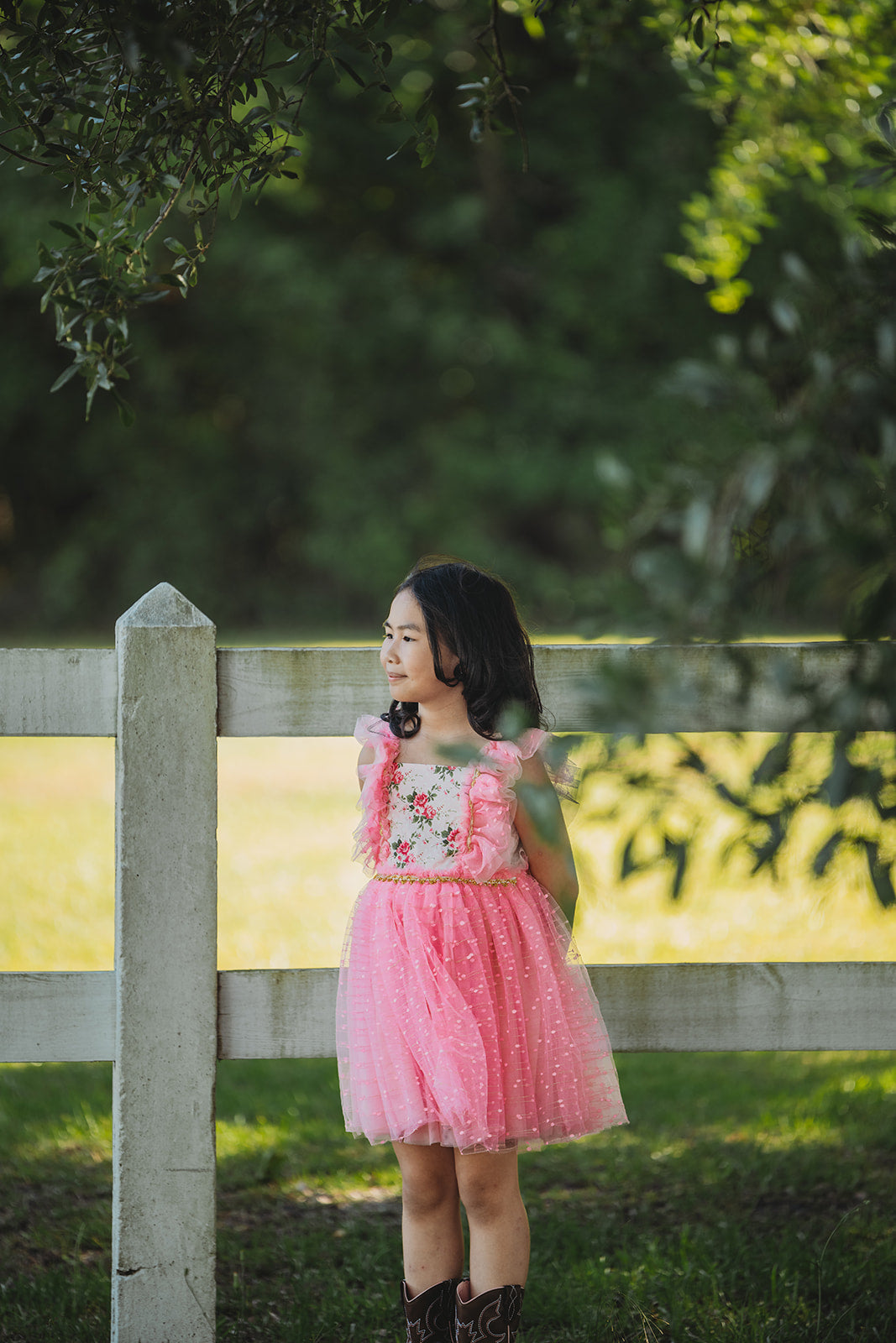 Millie's Cottage Rose Tulle Dress-READY TO SHIP