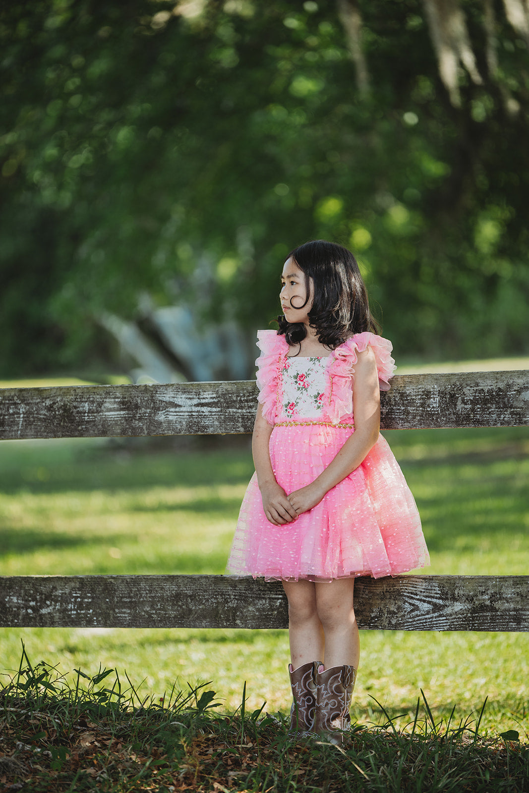 Millie's Cottage Rose Tulle Dress-READY TO SHIP