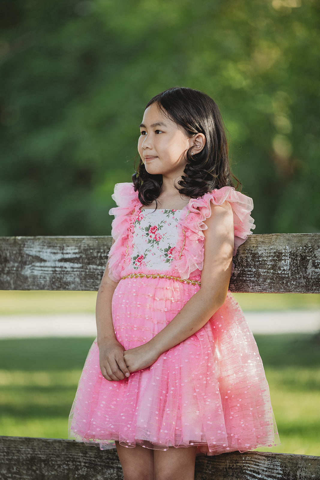 Millie's Cottage Rose Tulle Dress-READY TO SHIP