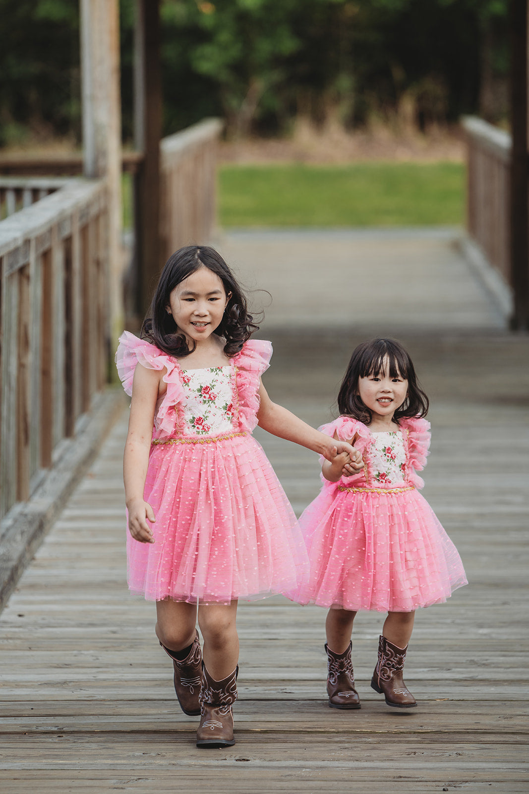 Millie's Cottage Rose Tulle Dress-READY TO SHIP