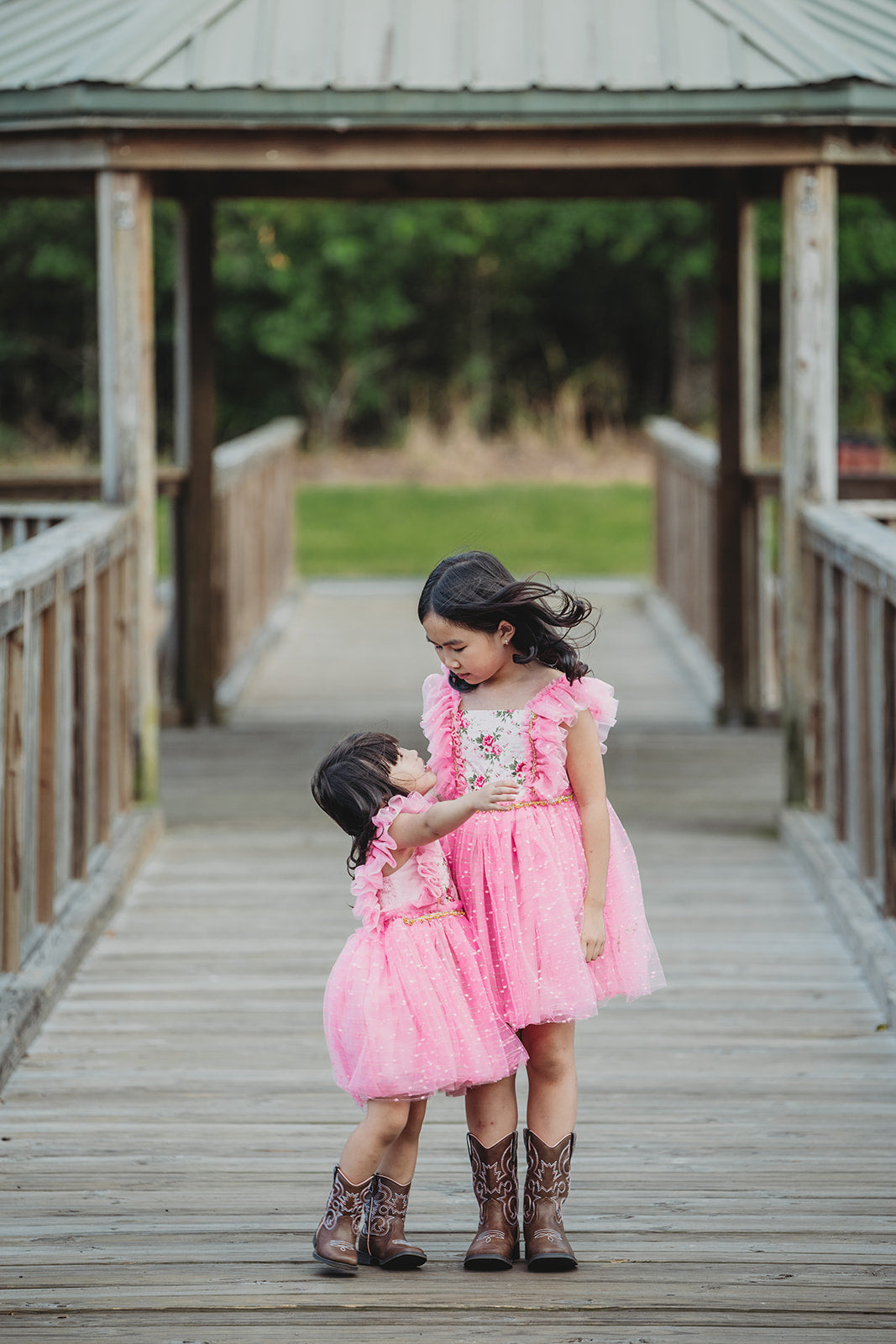Millie's Cottage Rose Tulle Dress-READY TO SHIP