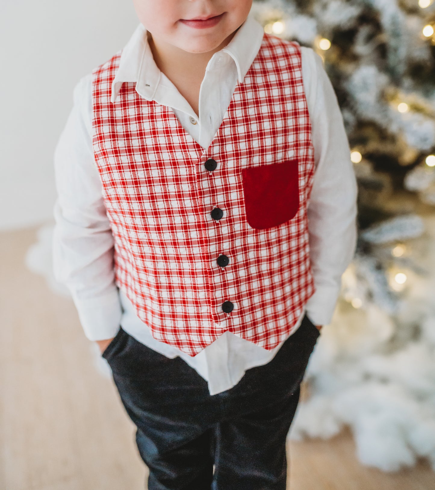 Boys Vest - The Claus and Co Collection - PREORDER