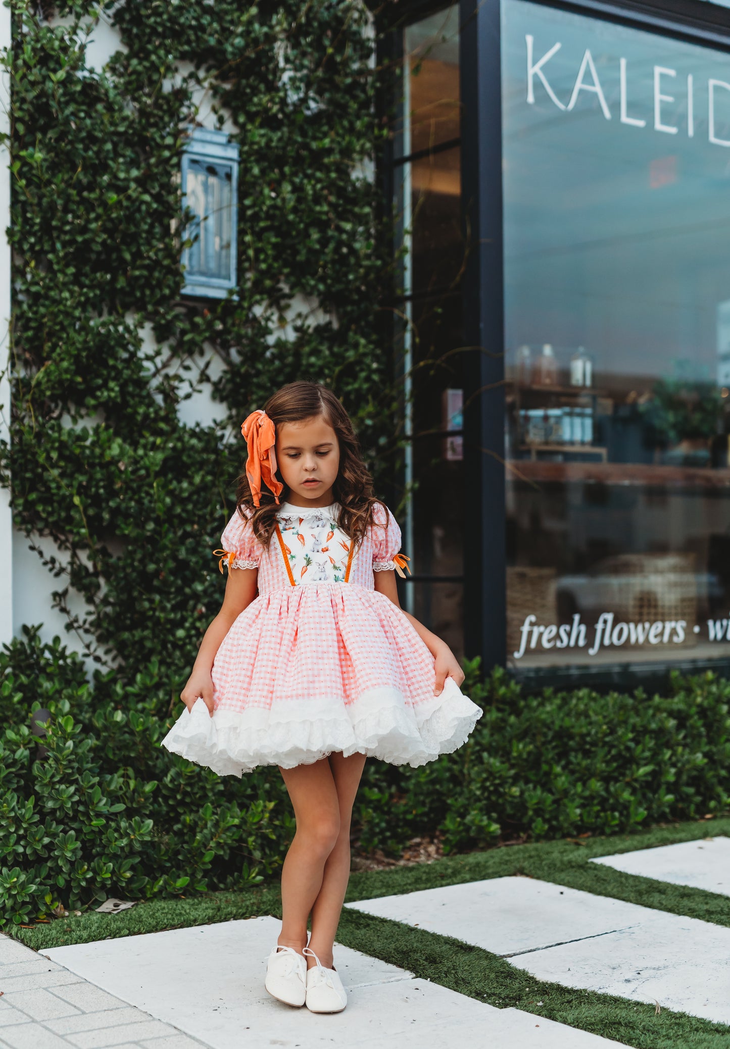Jordynโs Easter Garden Petti Skirt dress