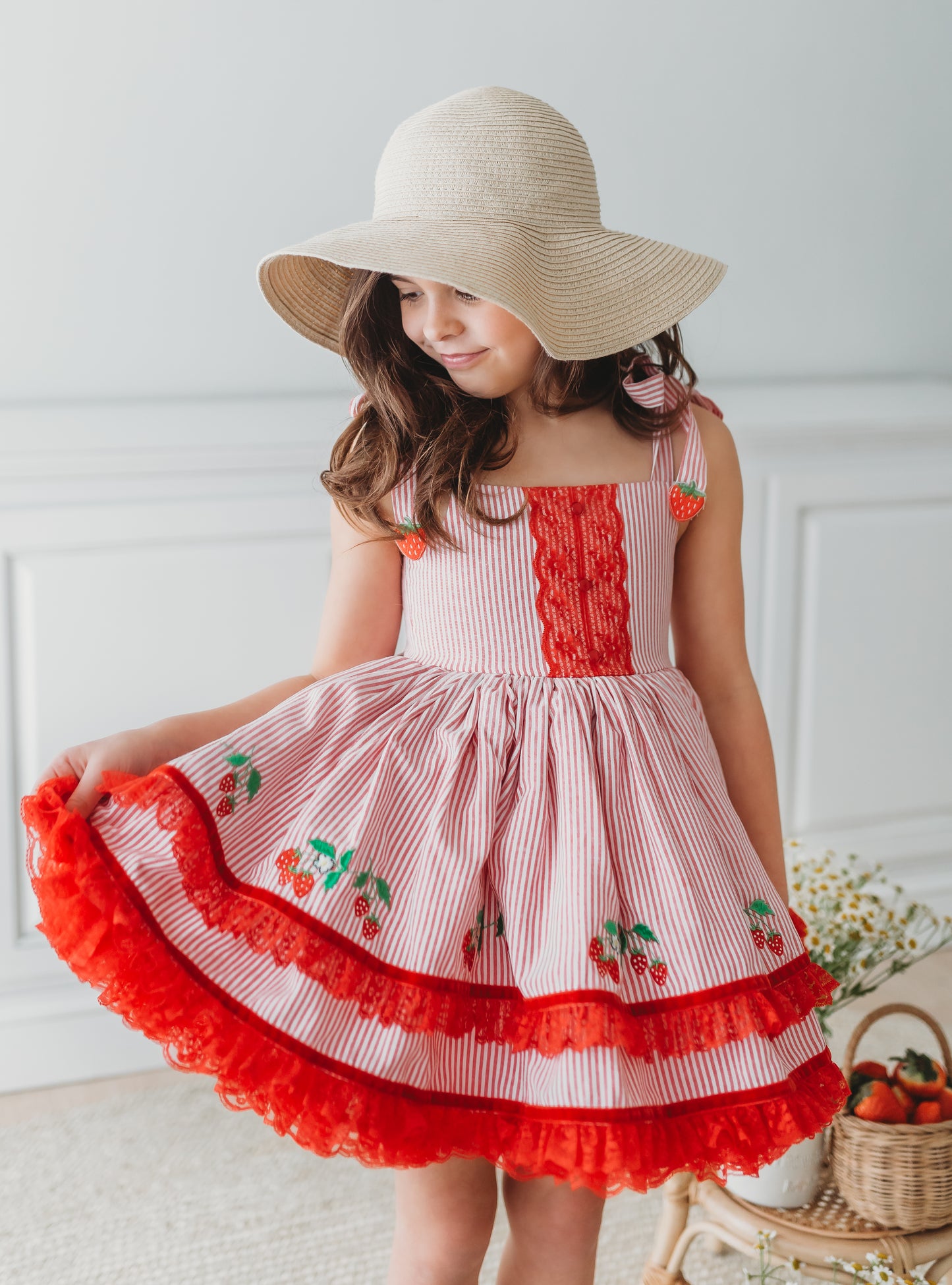 Sunkissed Strawberry Pettiskirt Dress - PREORDER