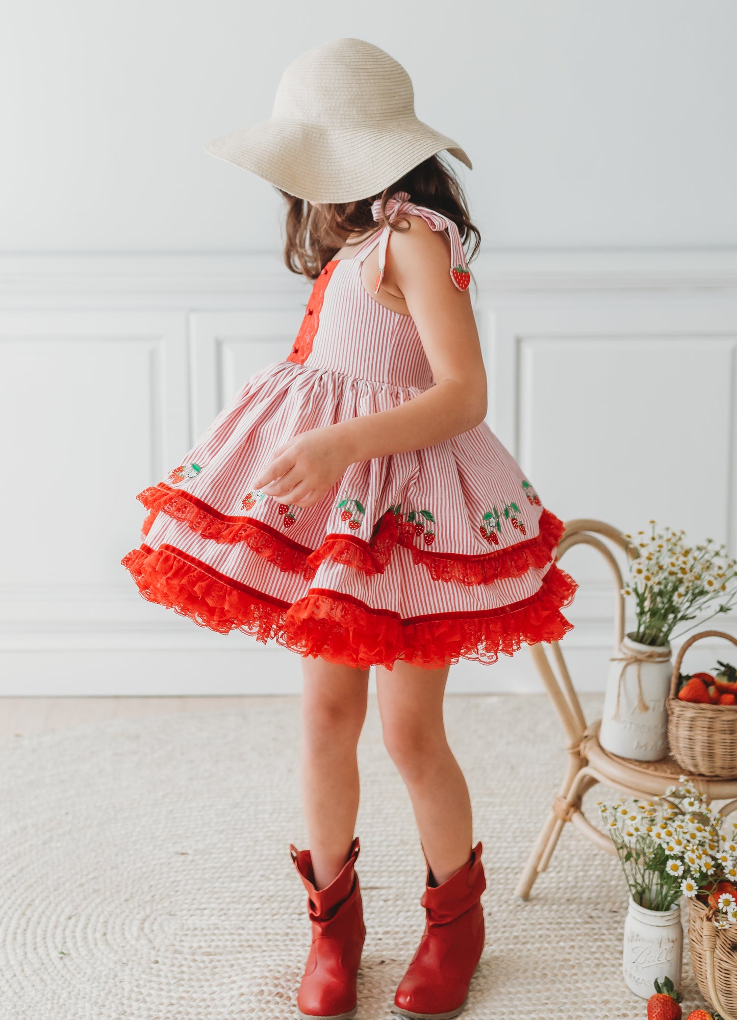 Sunkissed Strawberry Pettiskirt Dress - PREORDER