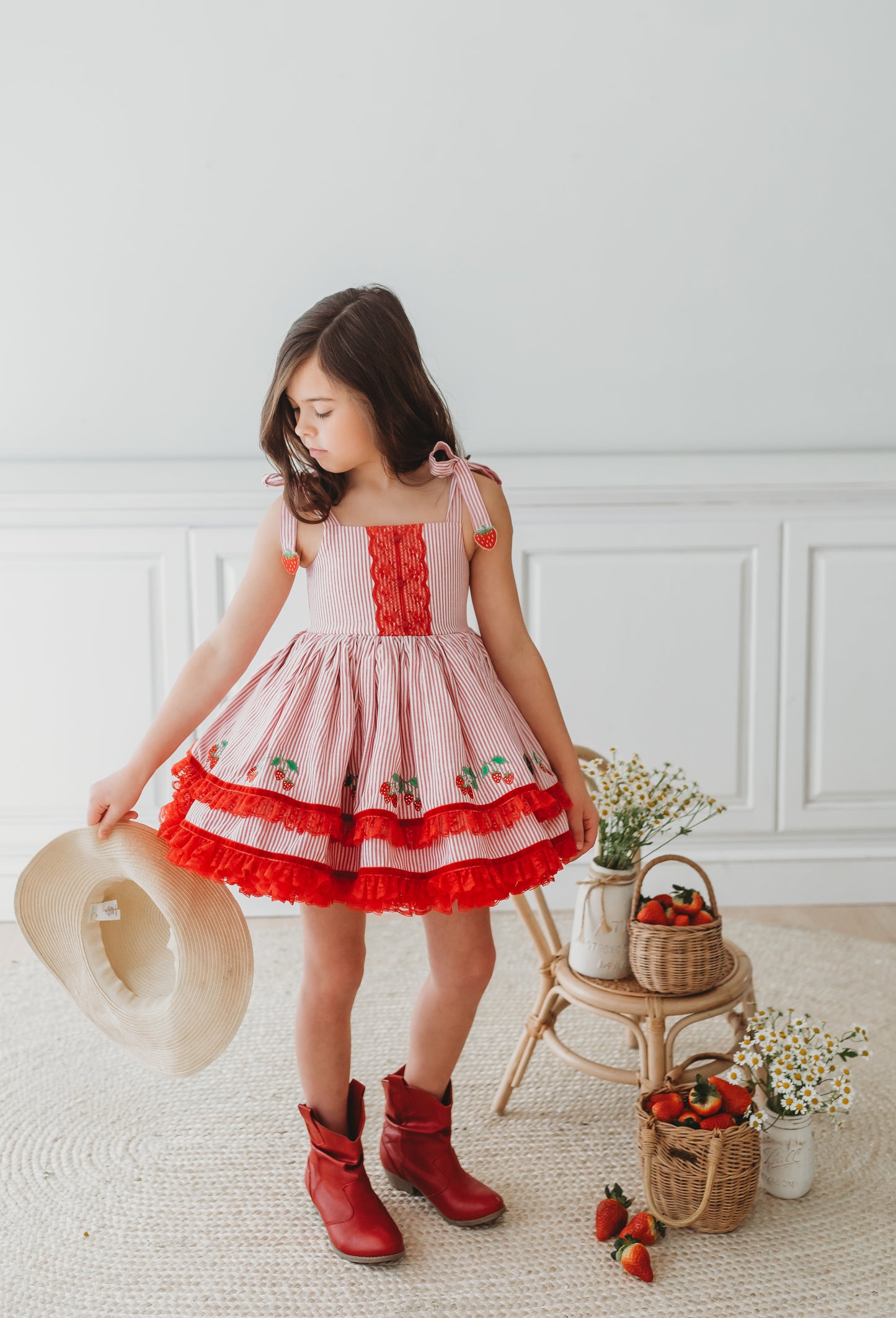 Sunkissed Strawberry Pettiskirt Dress - PREORDER