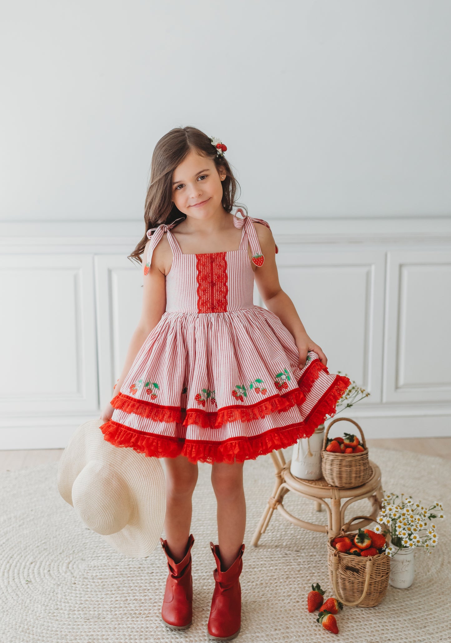 Sunkissed Strawberry Pettiskirt Dress - PREORDER