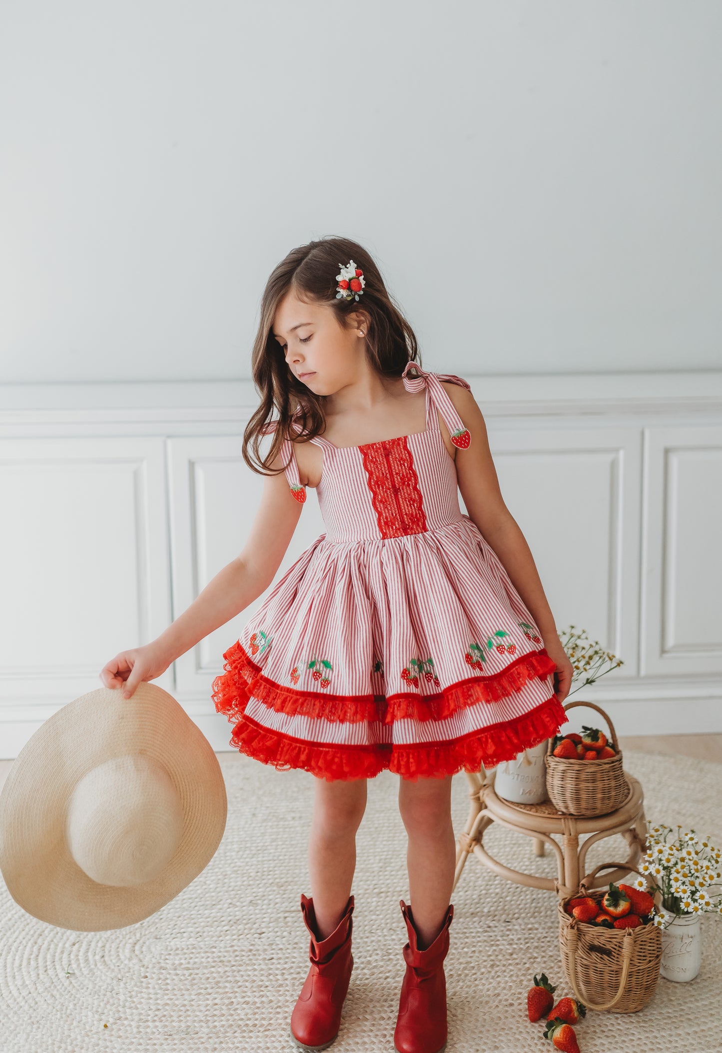 Sunkissed Strawberry Pettiskirt Dress - PREORDER
