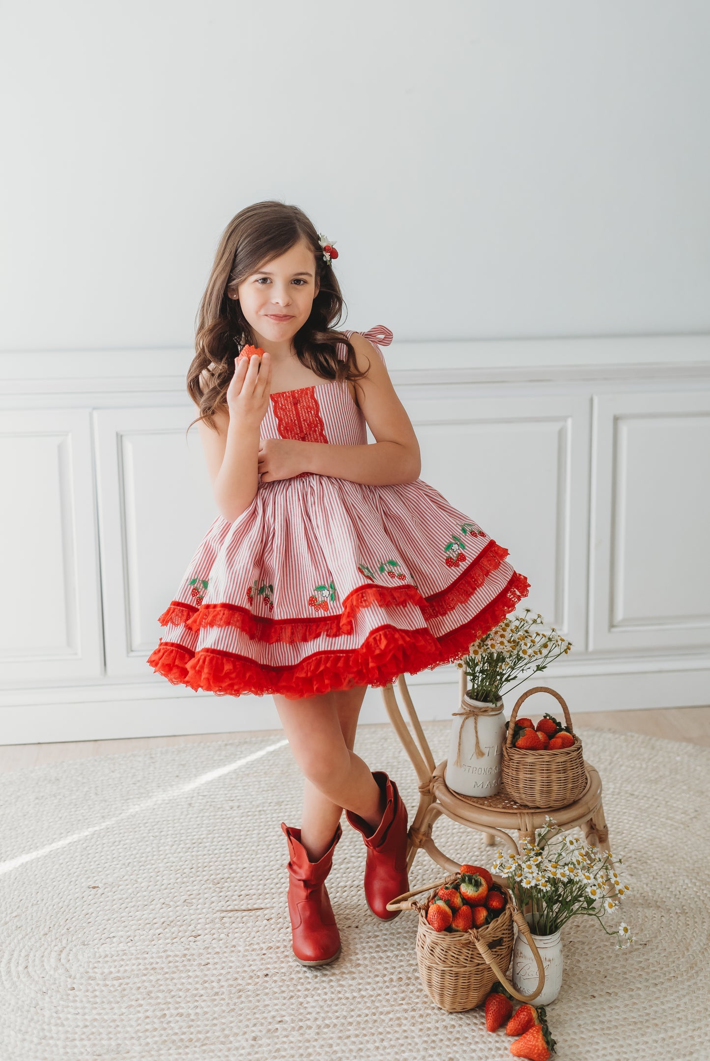 Sunkissed Strawberry Pettiskirt Dress - PREORDER