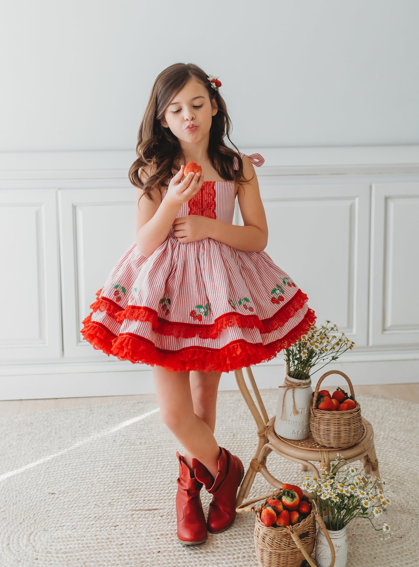 Sunkissed Strawberry Pettiskirt Dress - PREORDER