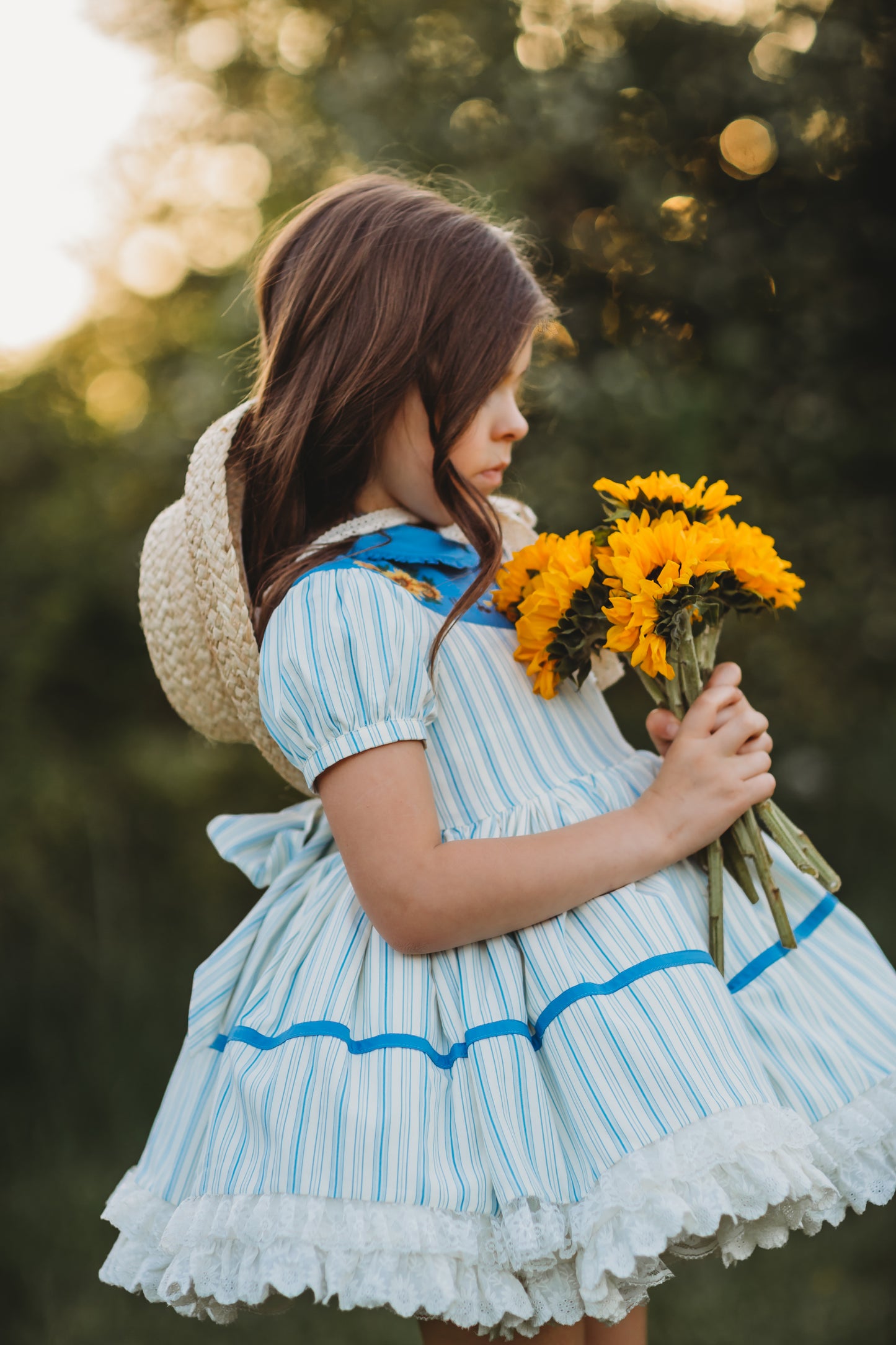 You Are My Sunshine Pettiskirt Dress and Blooms - READY TO SHIP