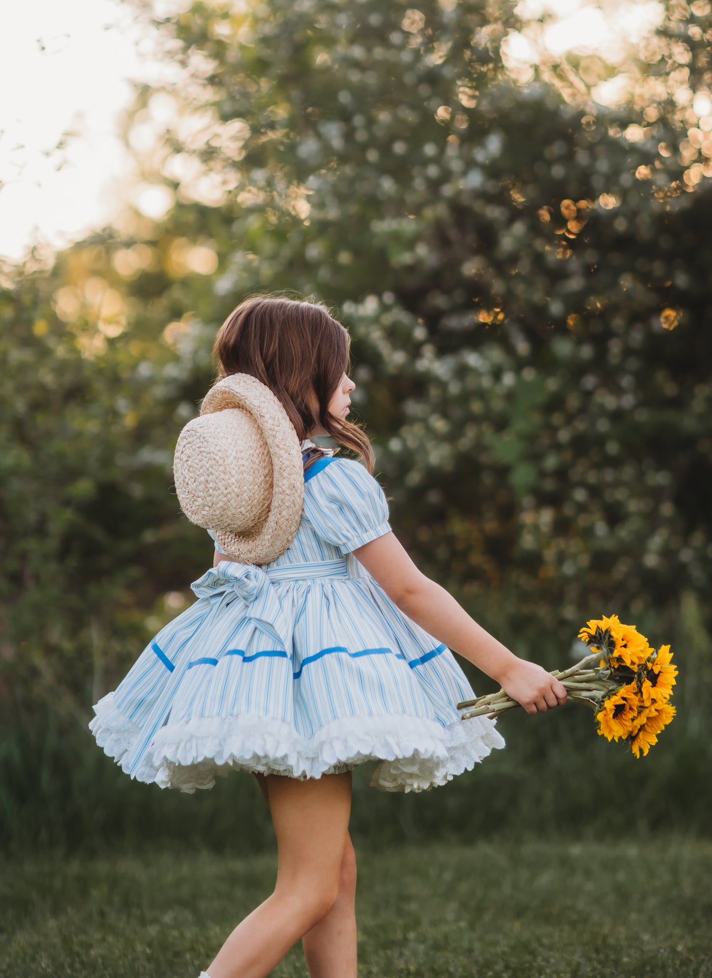 You Are My Sunshine Pettiskirt Dress and Blooms - READY TO SHIP