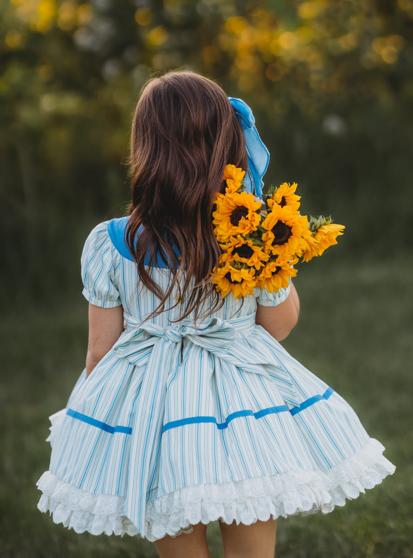 You Are My Sunshine Pettiskirt Dress and Blooms - READY TO SHIP