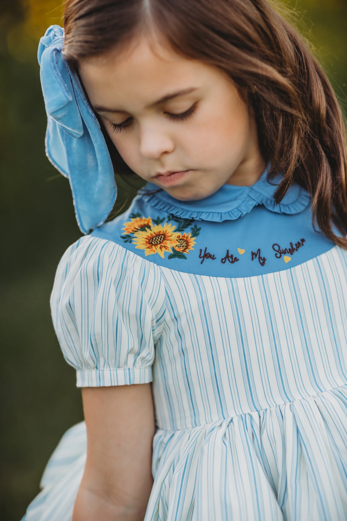 You Are My Sunshine Pettiskirt Dress and Blooms - READY TO SHIP