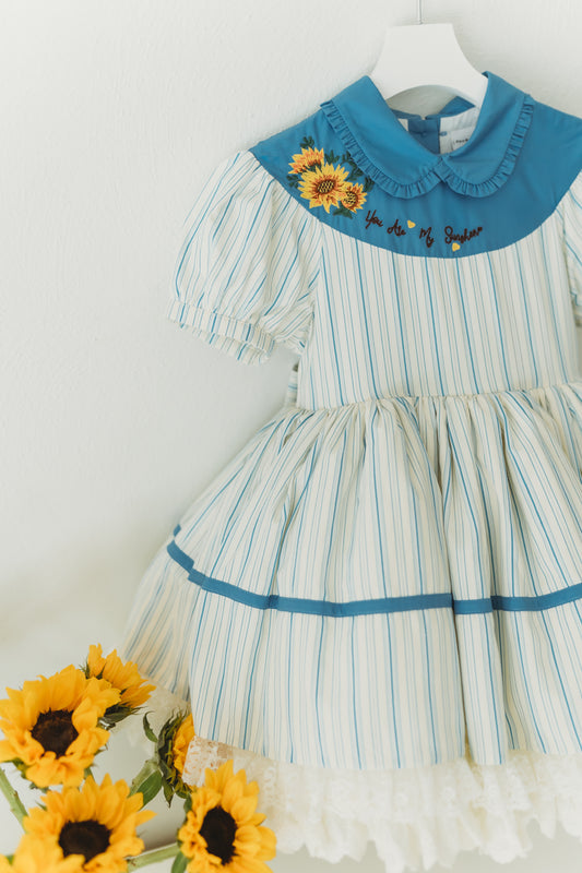 You Are My Sunshine Pettiskirt Dress and Blooms - READY TO SHIP