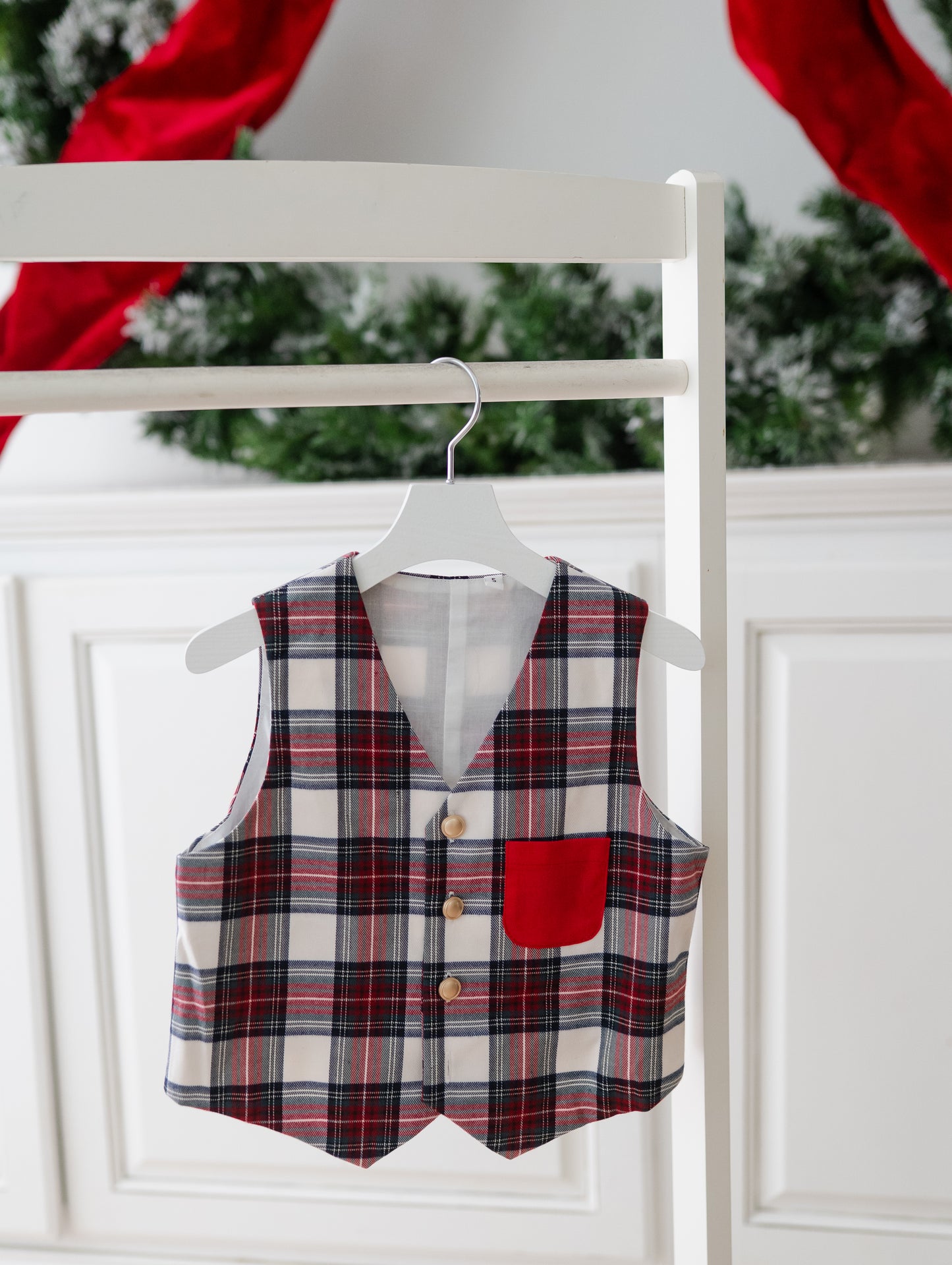 North Pole Prince Boys Vest - PREORDER