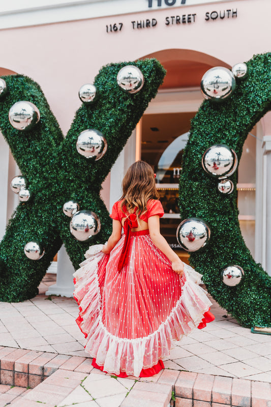 Madeline's Enchanted Ruby Holiday dress - READY TO SHIP