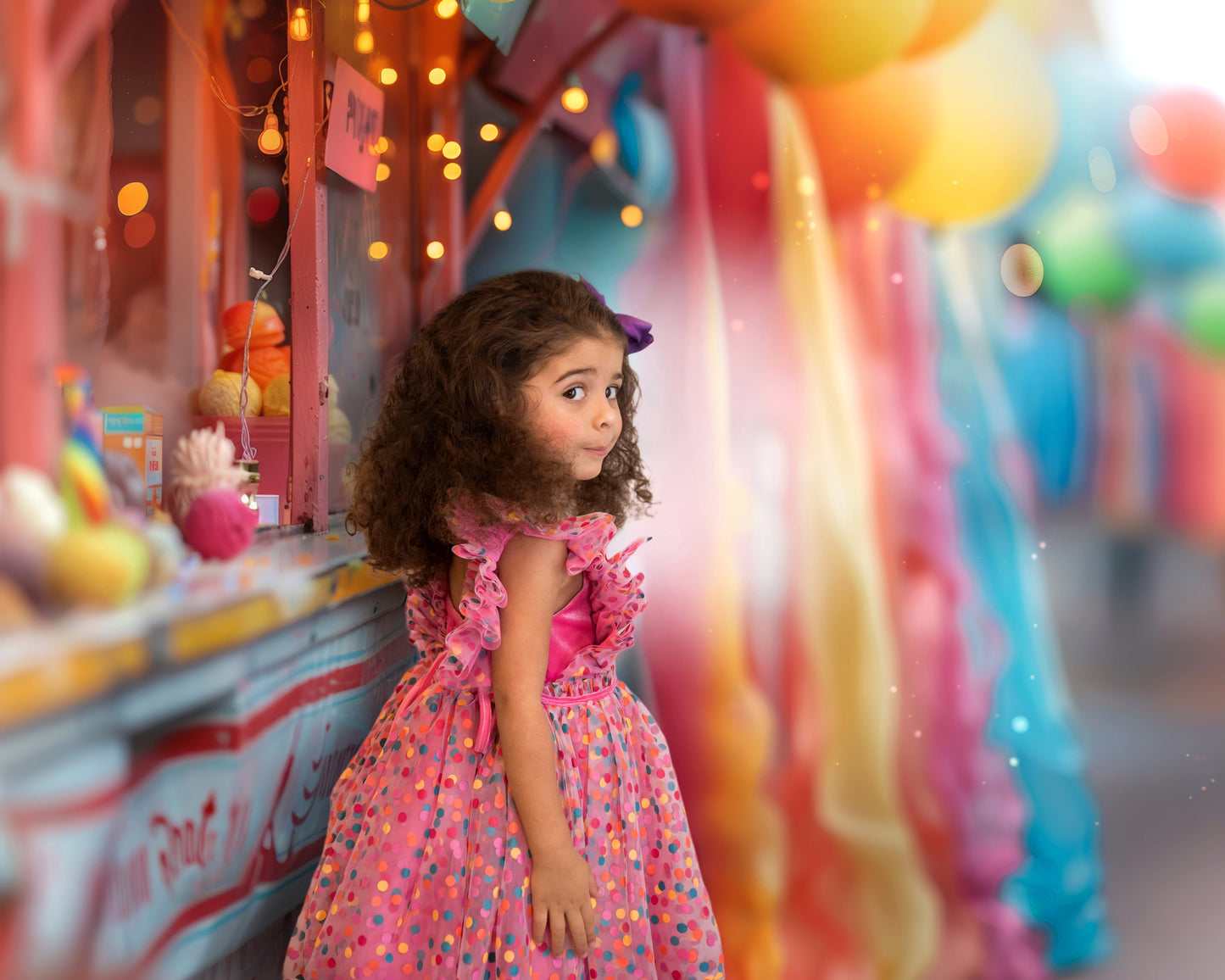 READY TO SHIP - Millie's Confetti Party Pink Dress - READY TO SHIP
