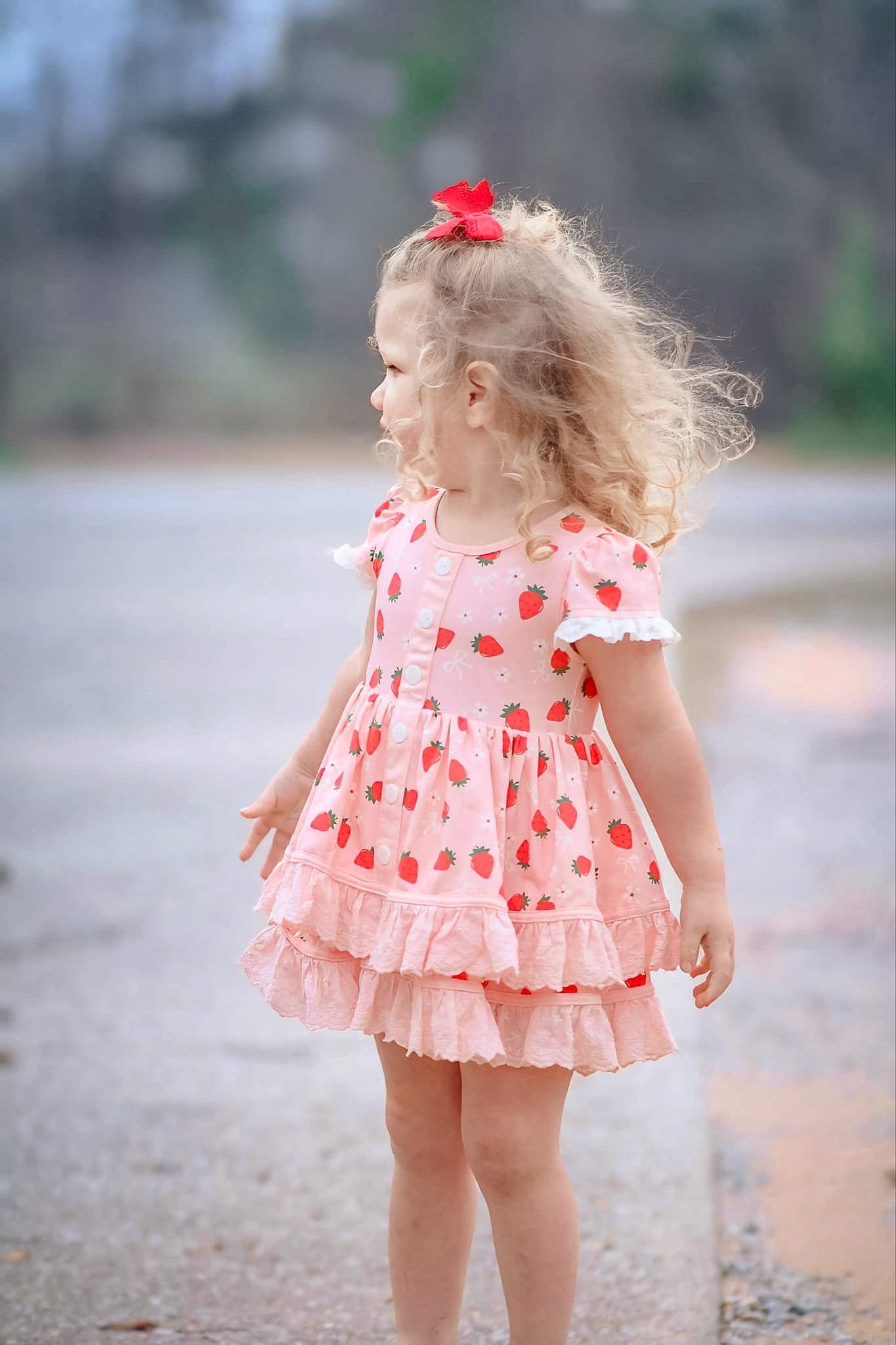 Annie's Berry Bow Bliss Tunic Knit Dress set - PREORDER