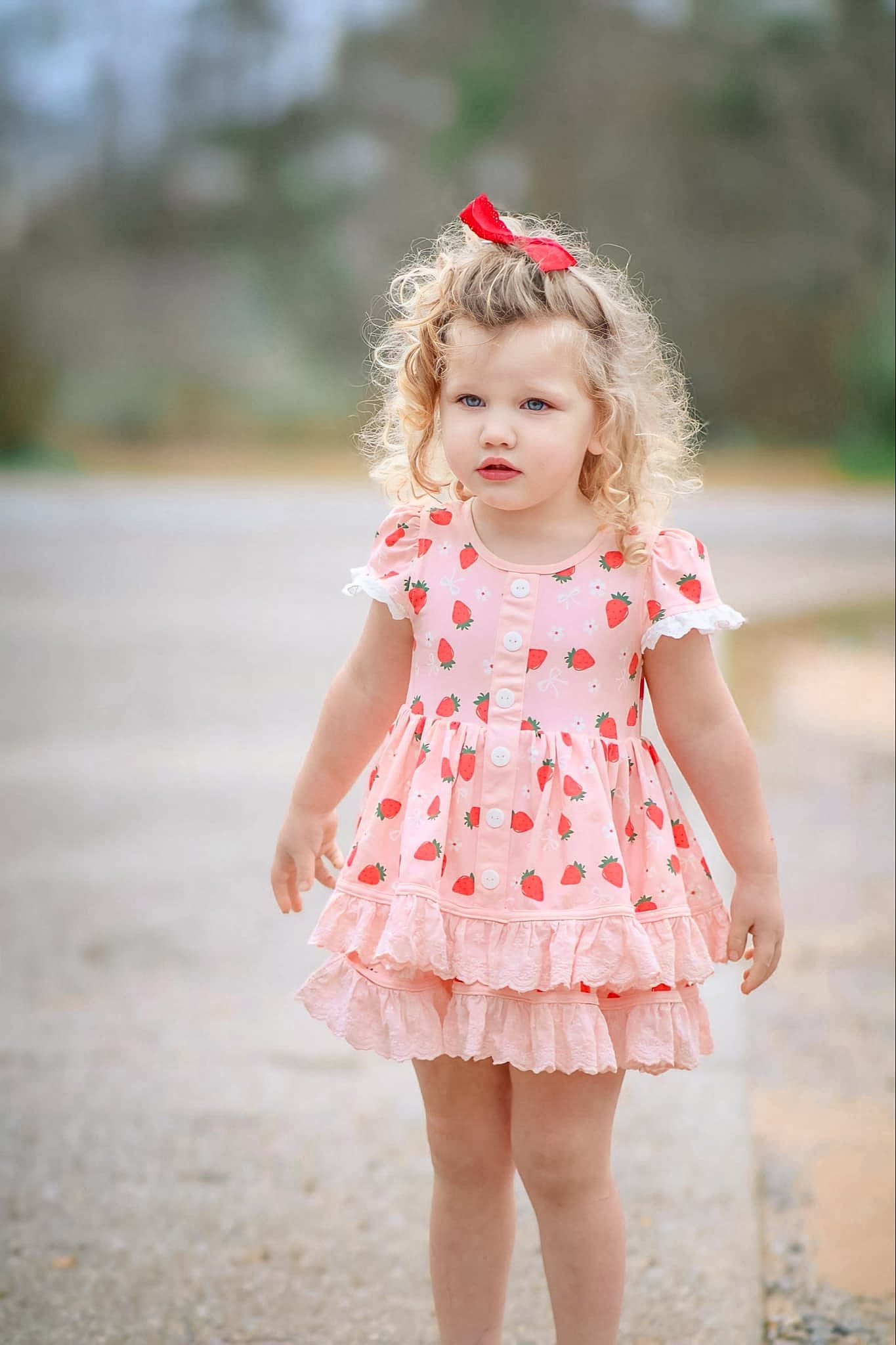 Annie's Berry Bow Bliss Tunic Knit Dress set - PREORDER