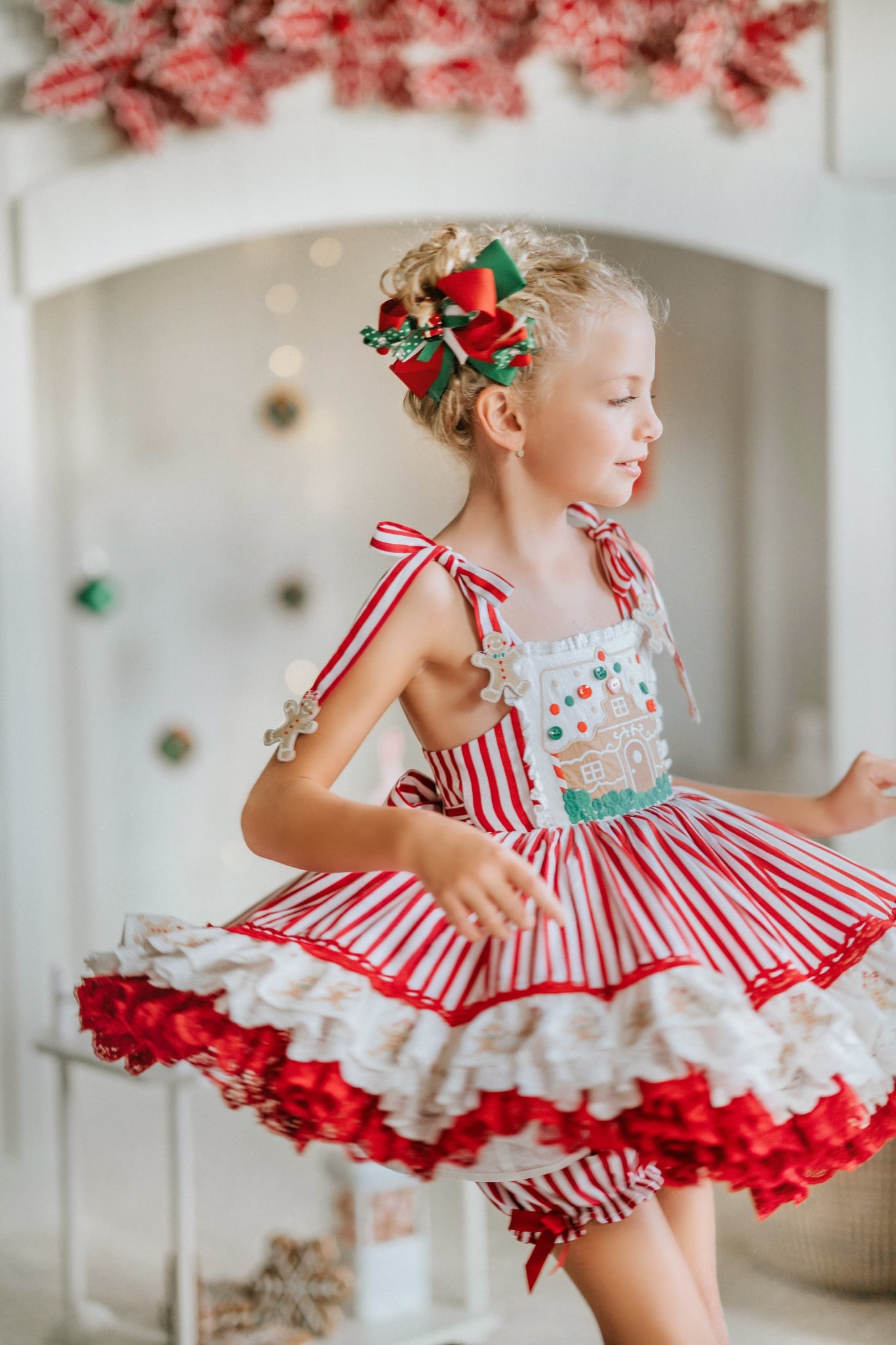 Gingerbread Snap Twirl Pettiskirt Dress - PREORDER