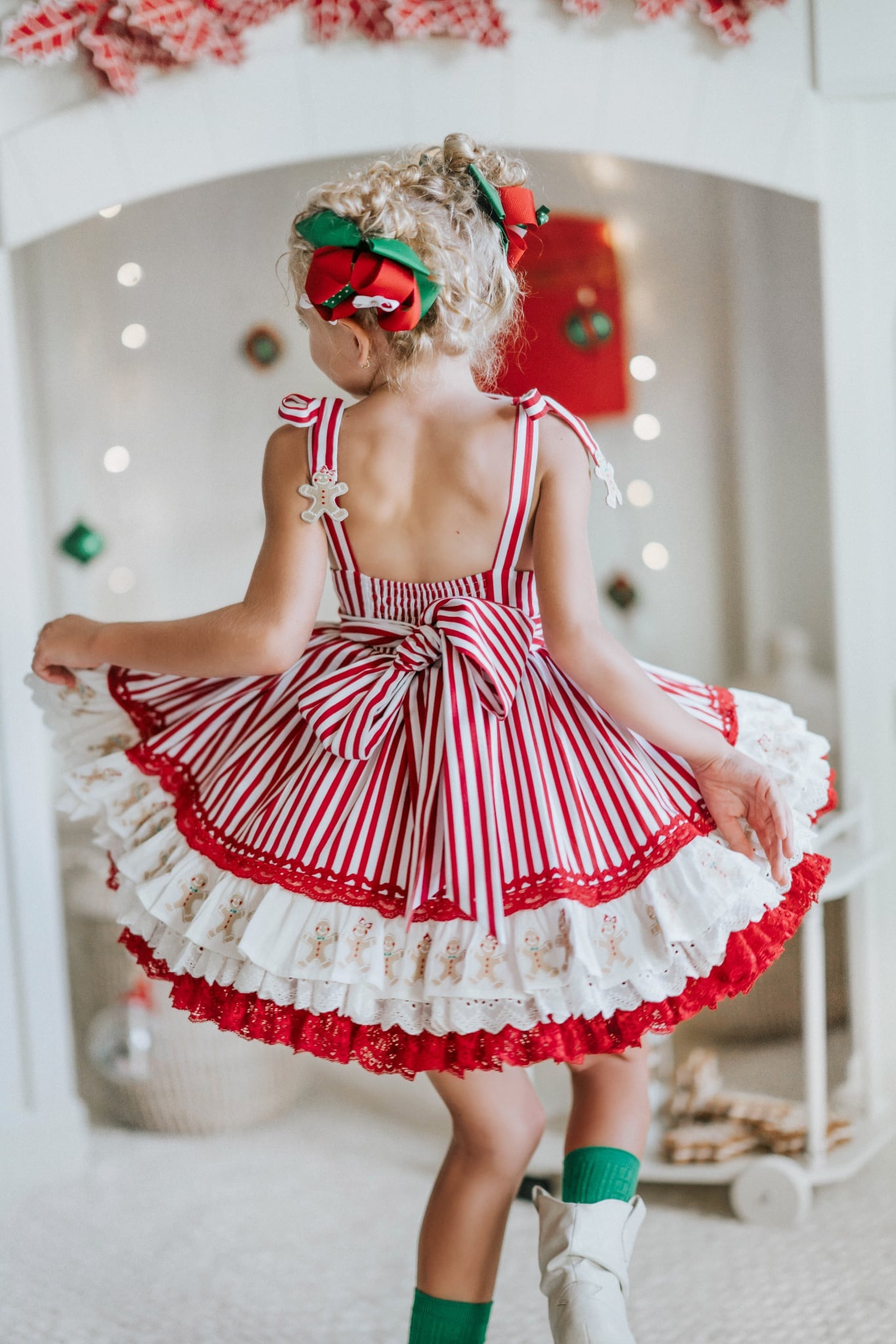 Gingerbread Snap Twirl Pettiskirt Dress - PREORDER
