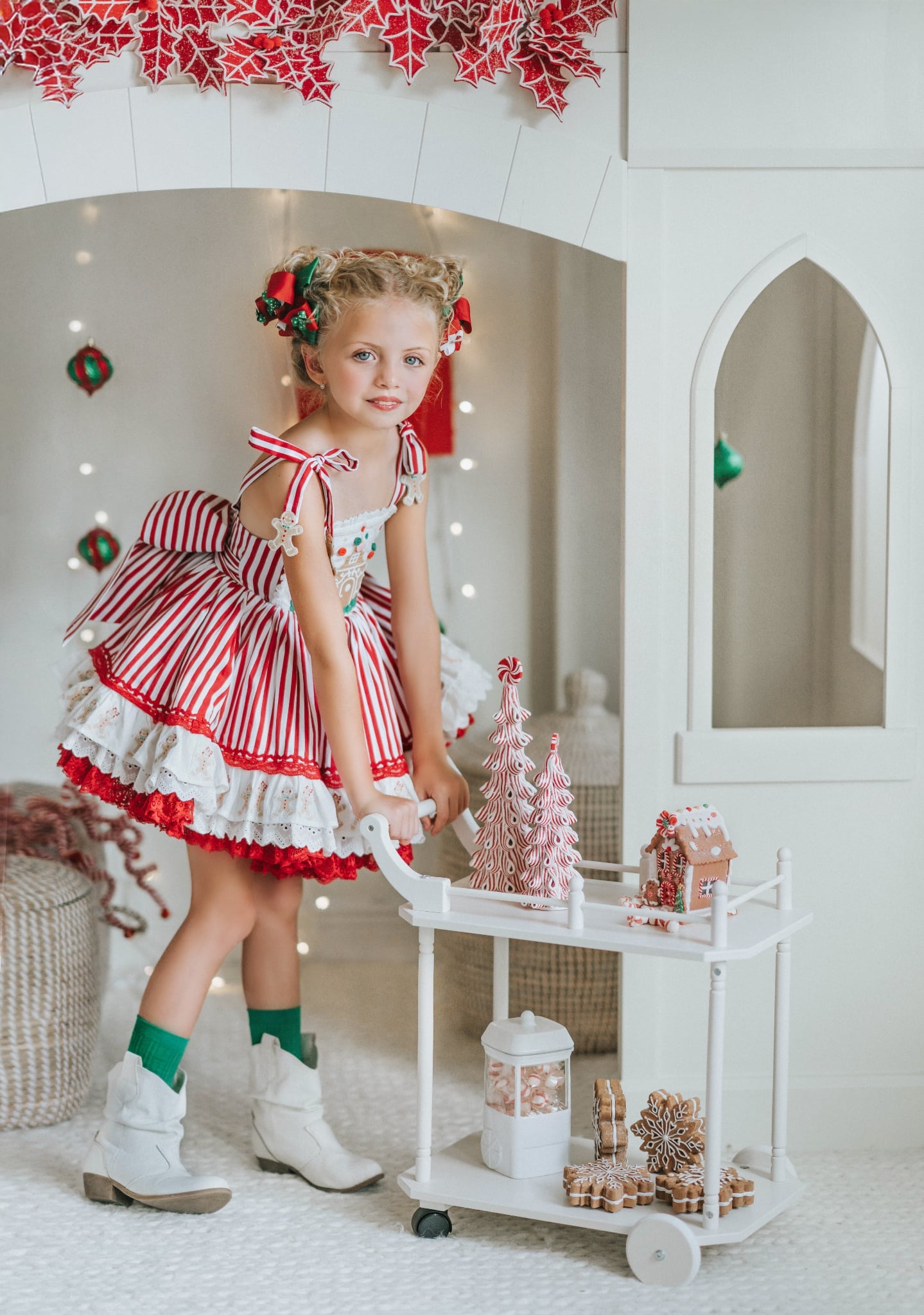 Gingerbread Snap Twirl Pettiskirt Dress - PREORDER