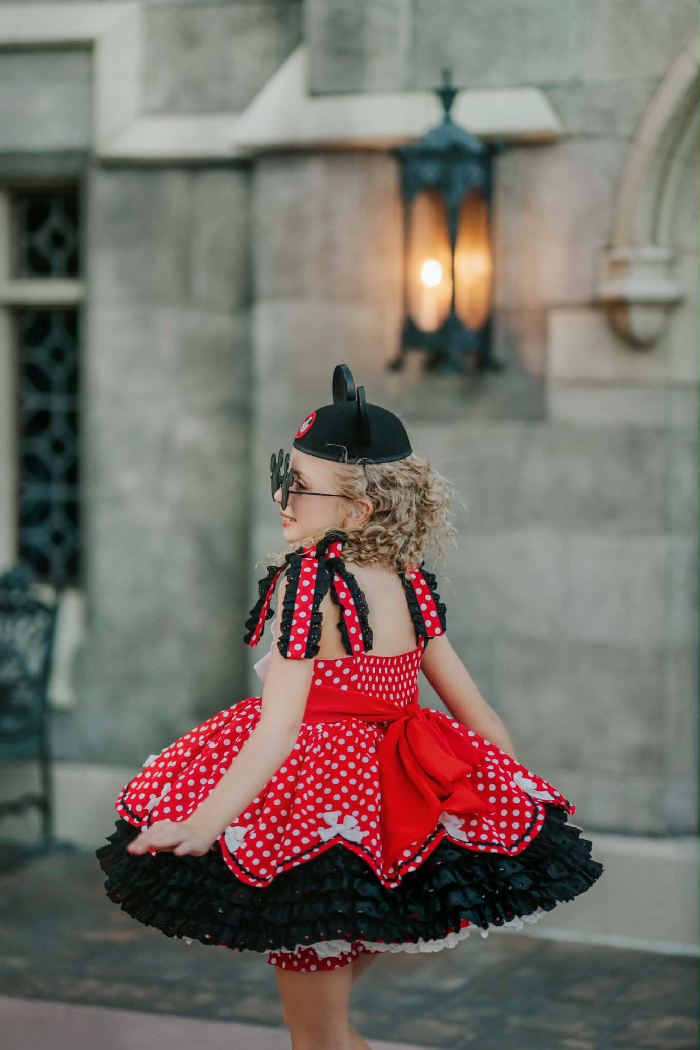 Polka Dot Party Dress and Blooms - PREORDER