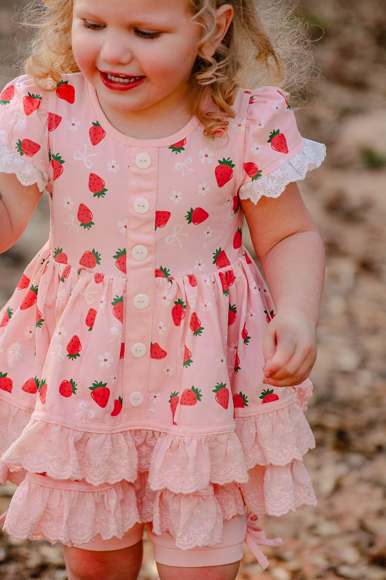 Annie's Berry Bow Bliss Tunic Knit Dress set - PREORDER