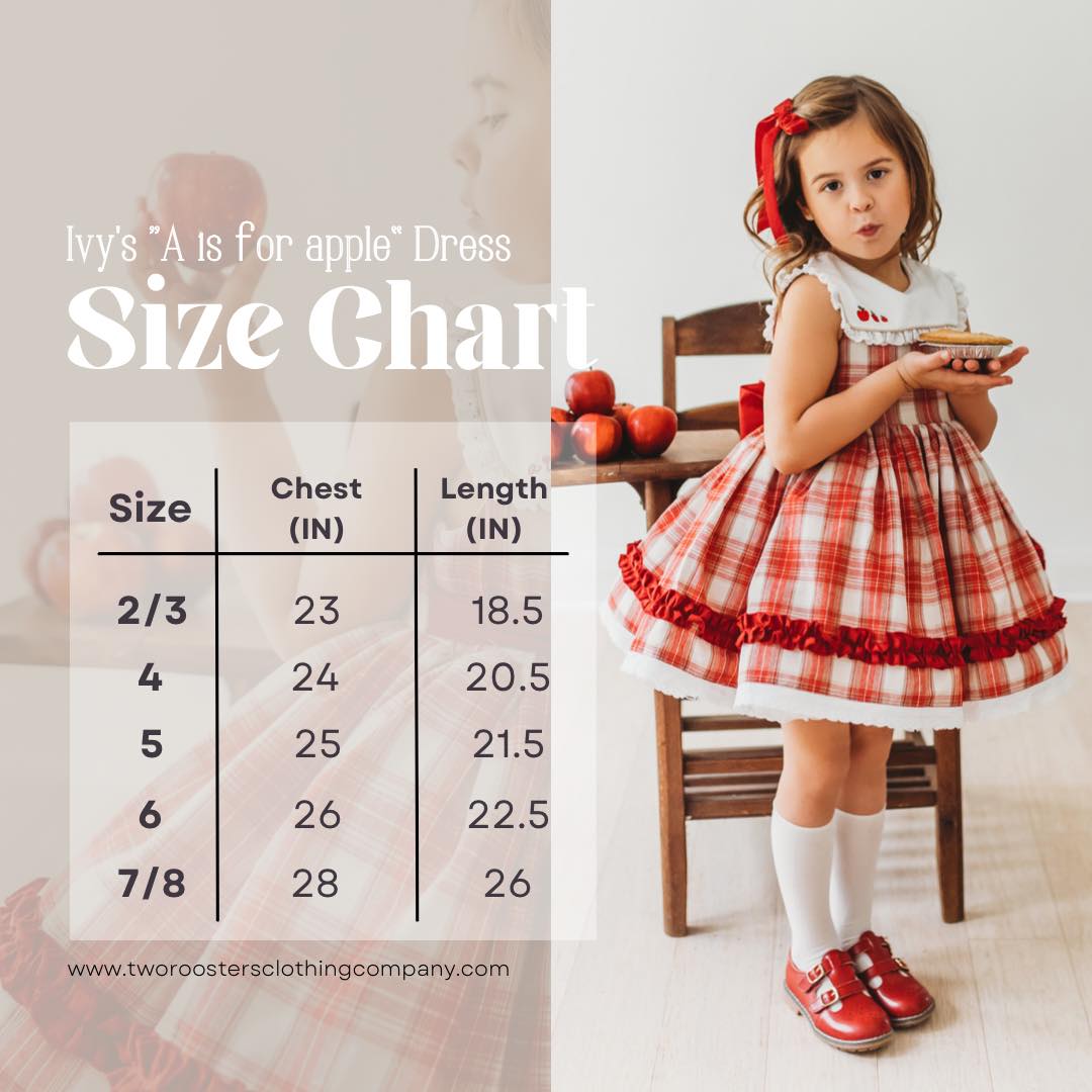 Ivy's "A is for Apple" dress