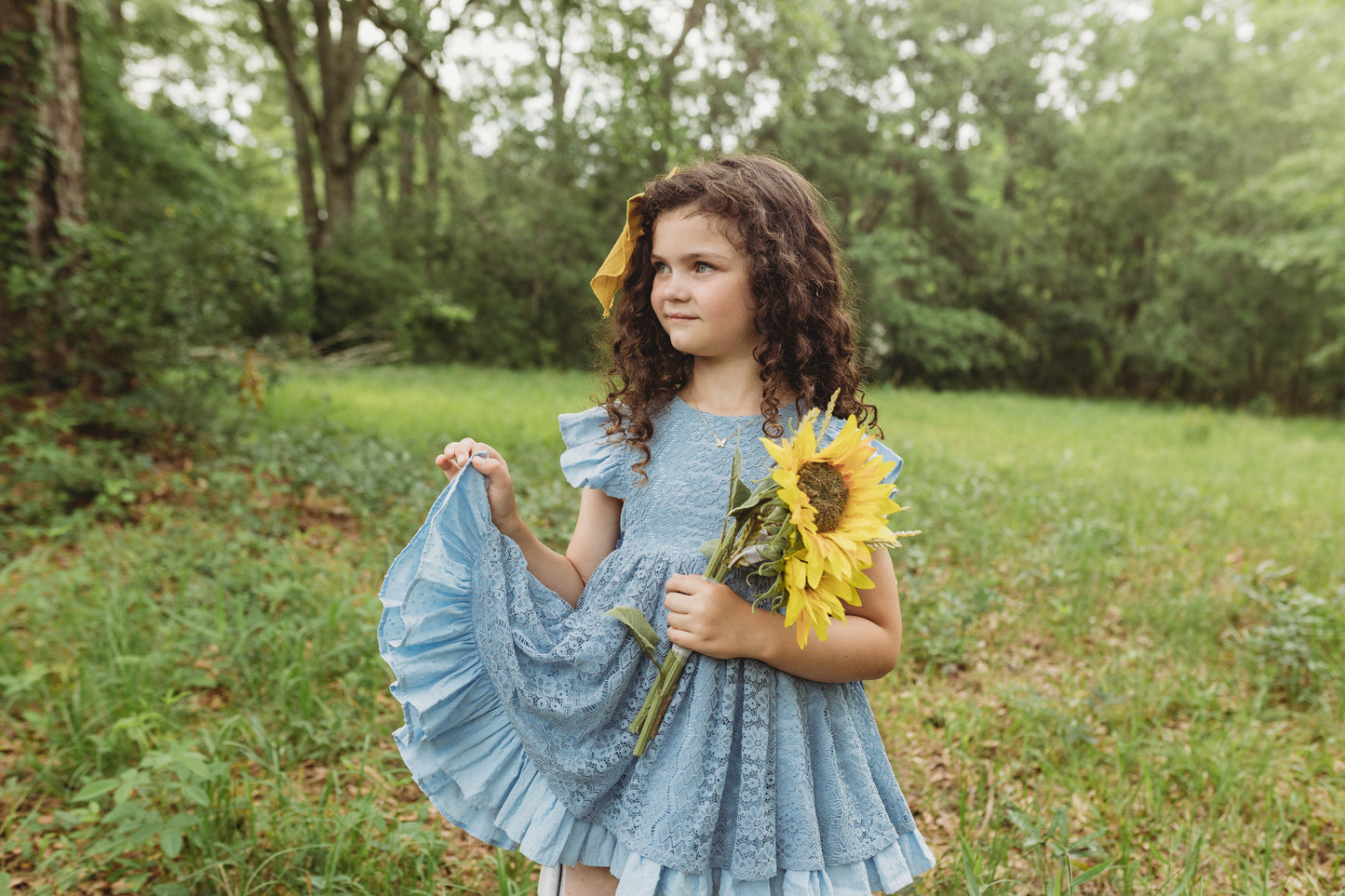 Riley's Vintage Blue Lace Pinafore