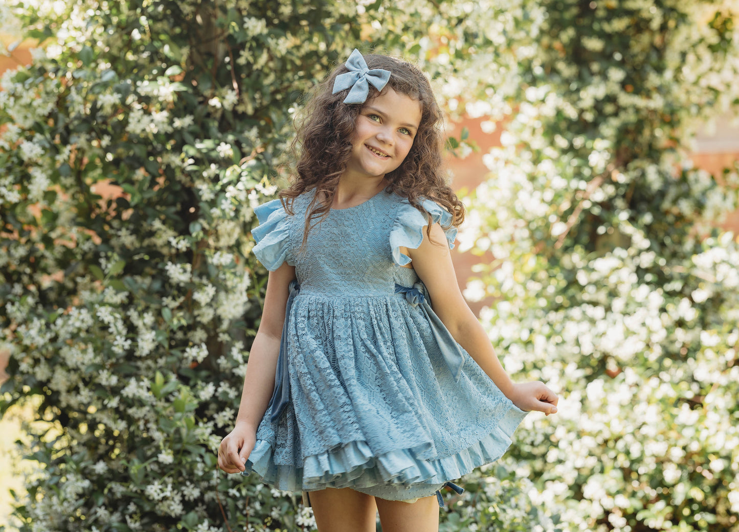Riley's Vintage Blue Lace Pinafore