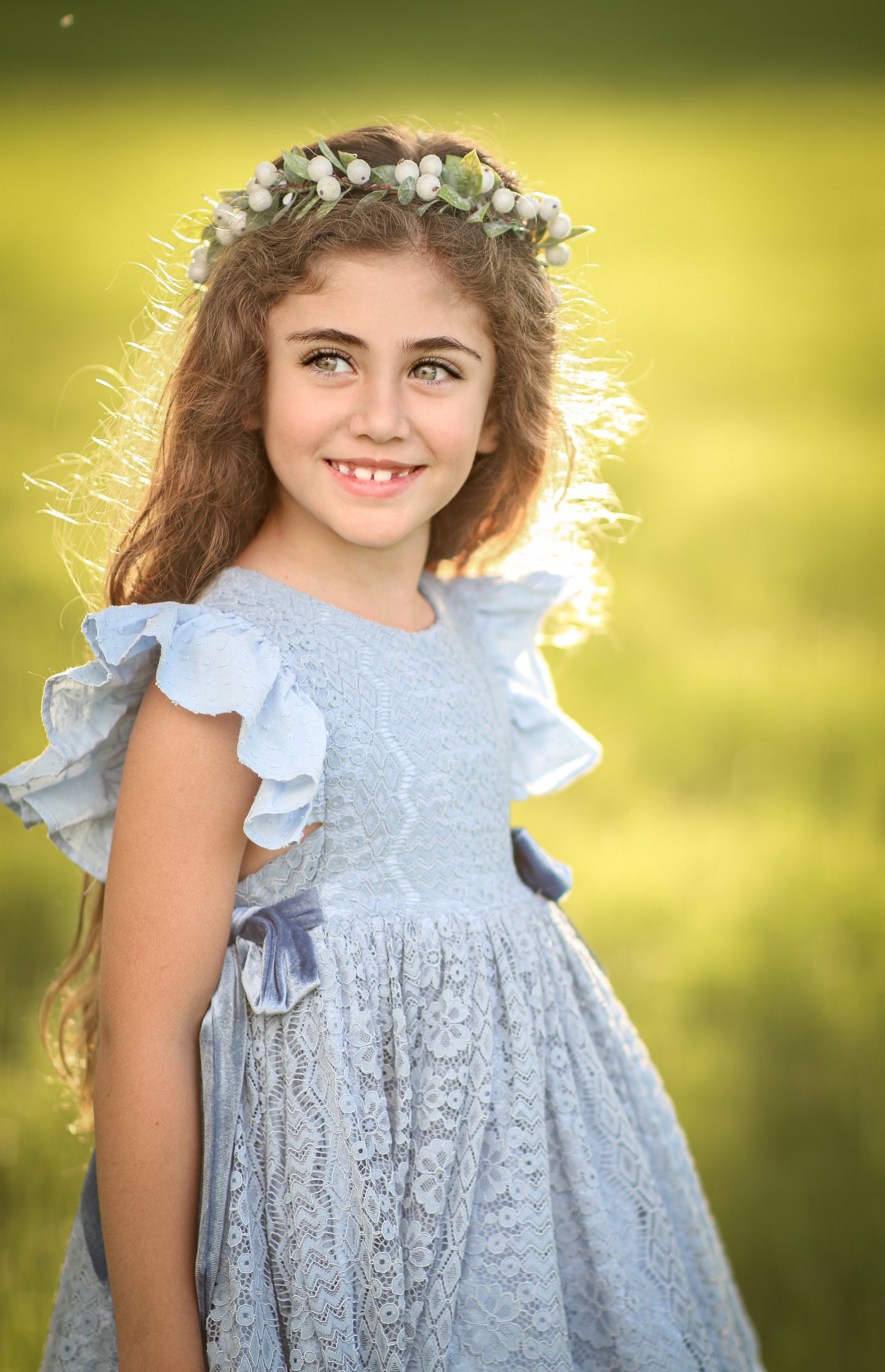 Riley's Vintage Blue Lace Pinafore