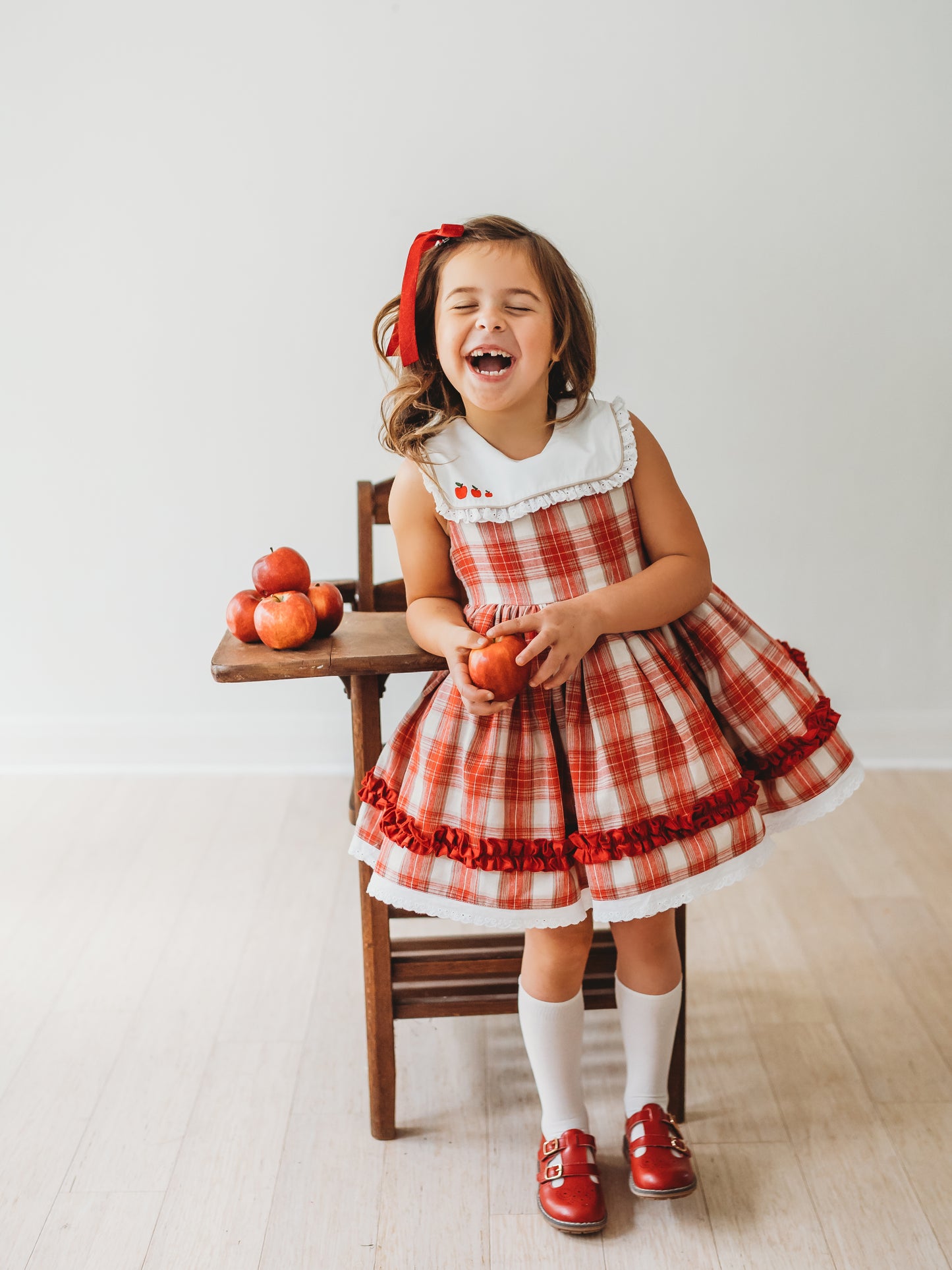 Ivy's "A is for Apple" dress