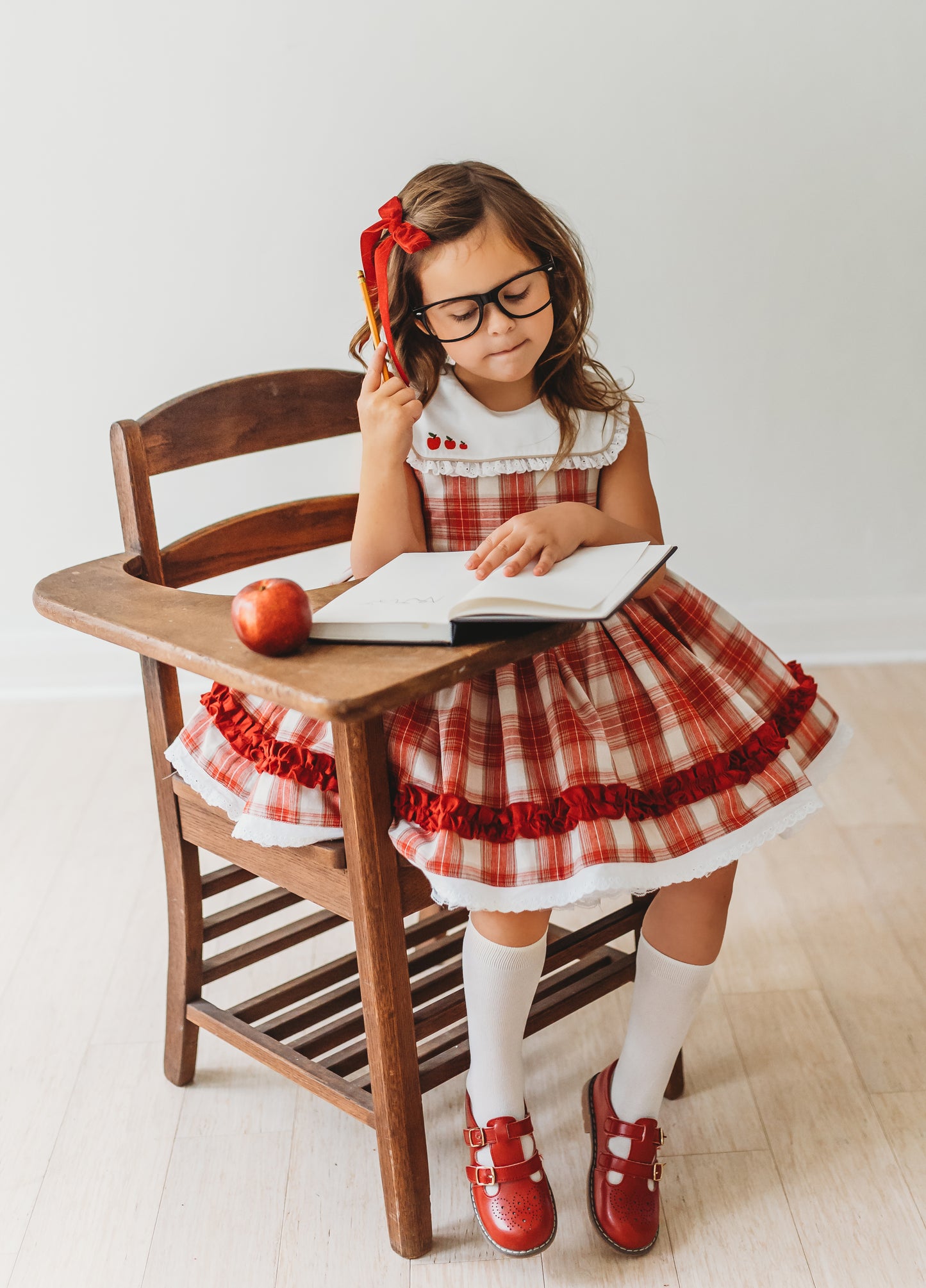 Ivy's "A is for Apple" dress