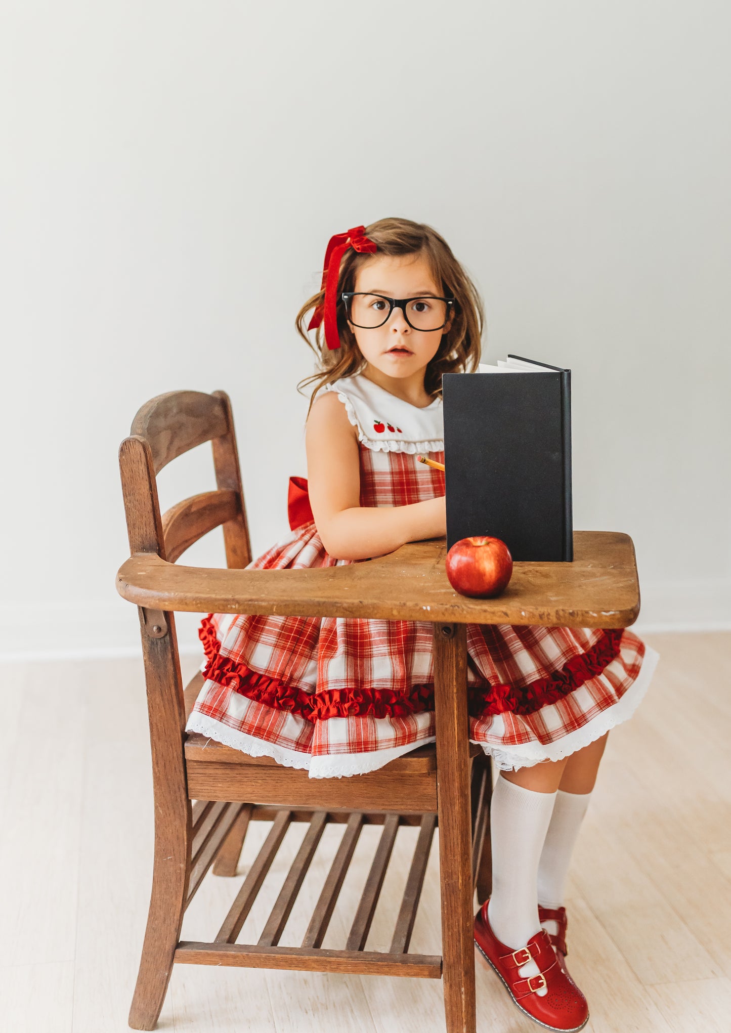 Ivy's "A is for Apple" dress