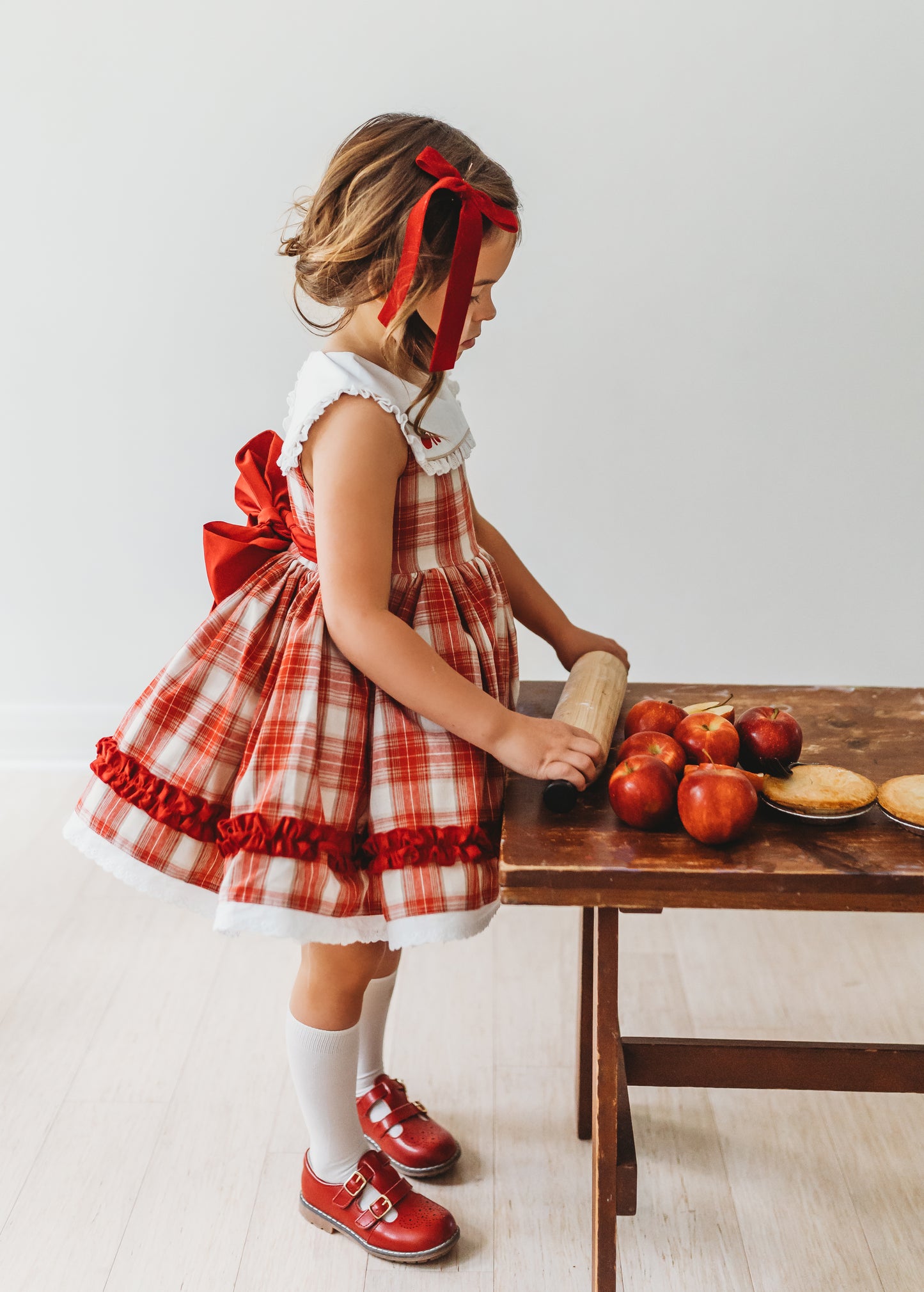Ivy's "A is for Apple" dress