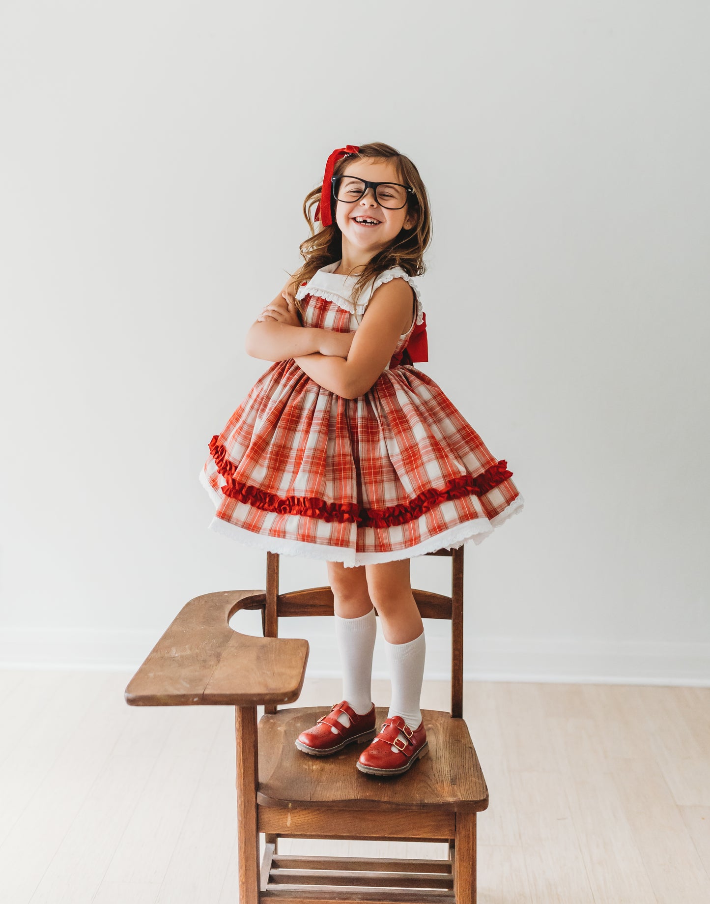 Ivy's "A is for Apple" dress