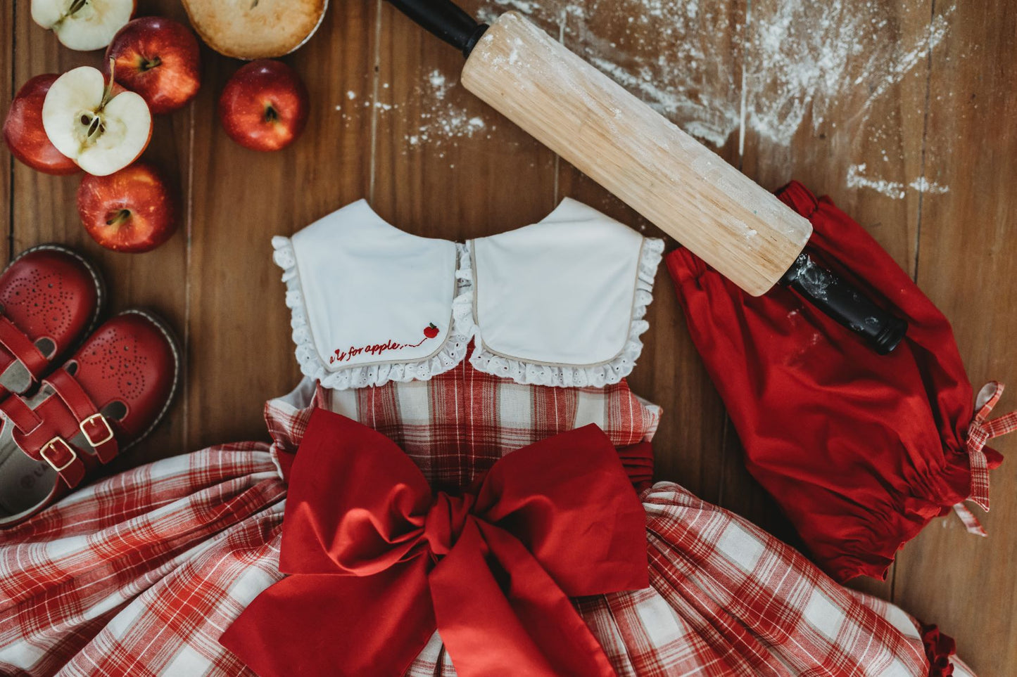 Ivy's "A is for Apple" dress