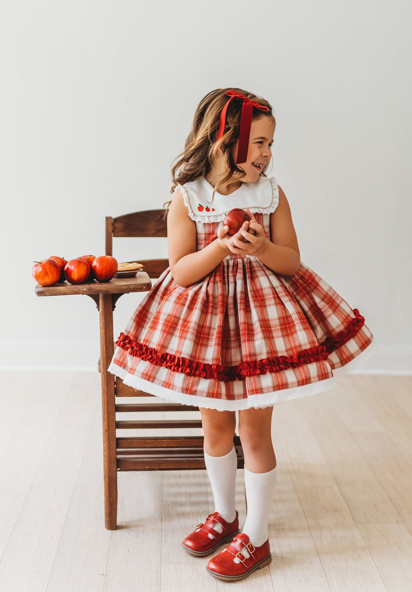 Ivy's "A is for Apple" dress